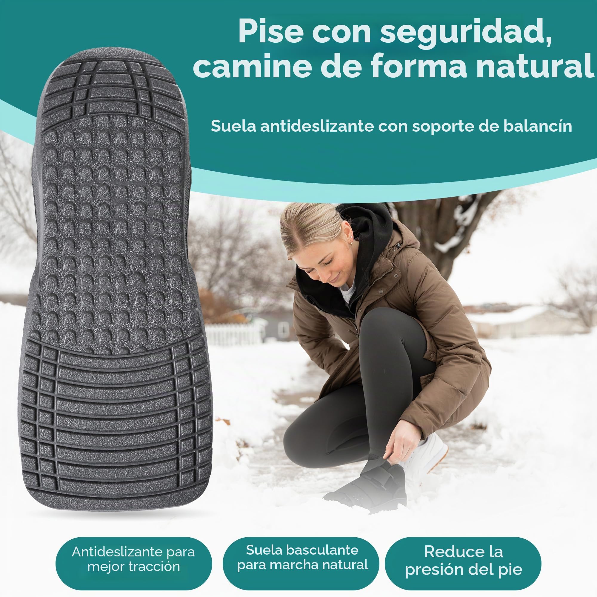 BraceAbility Zapato médico para caminar con puntera cerrada - Bota ligera de protección quirúrgica para el pie con correas ajustables y abrazadera para cirugía de juanete o dedo en martillo (S)