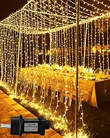 Joysing 600 LED-es függönylámpa 6m x 3m, 8 üzemmód, időzítő, vízálló karácsonyi dekoráció 1