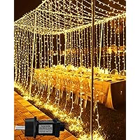 Joysing Tenda Luminosa 6m x 3m 600 LED Tenda Luci Natale con Timer
