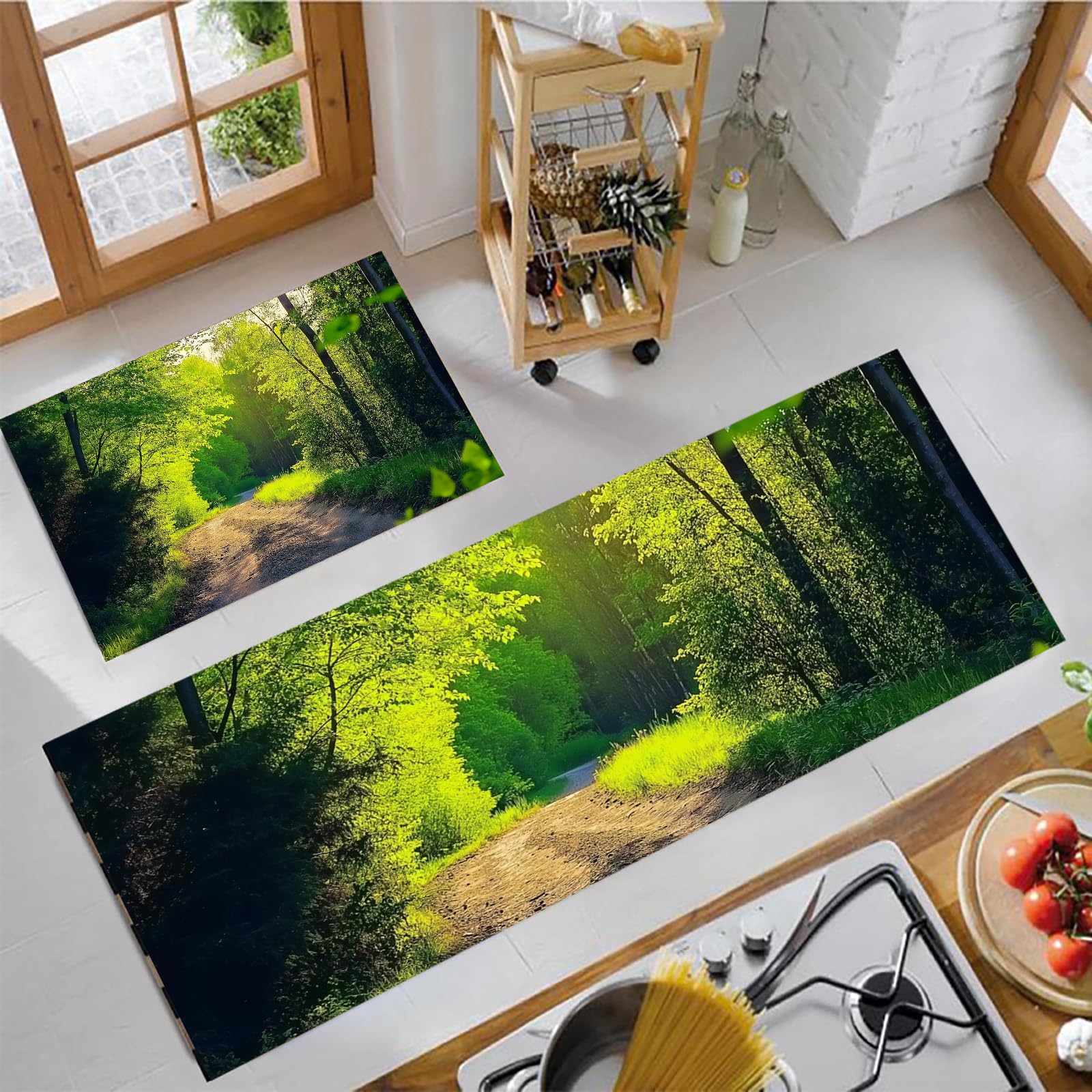 Tapis de cuisine lavables pour éviter les glissades et soulager le dos