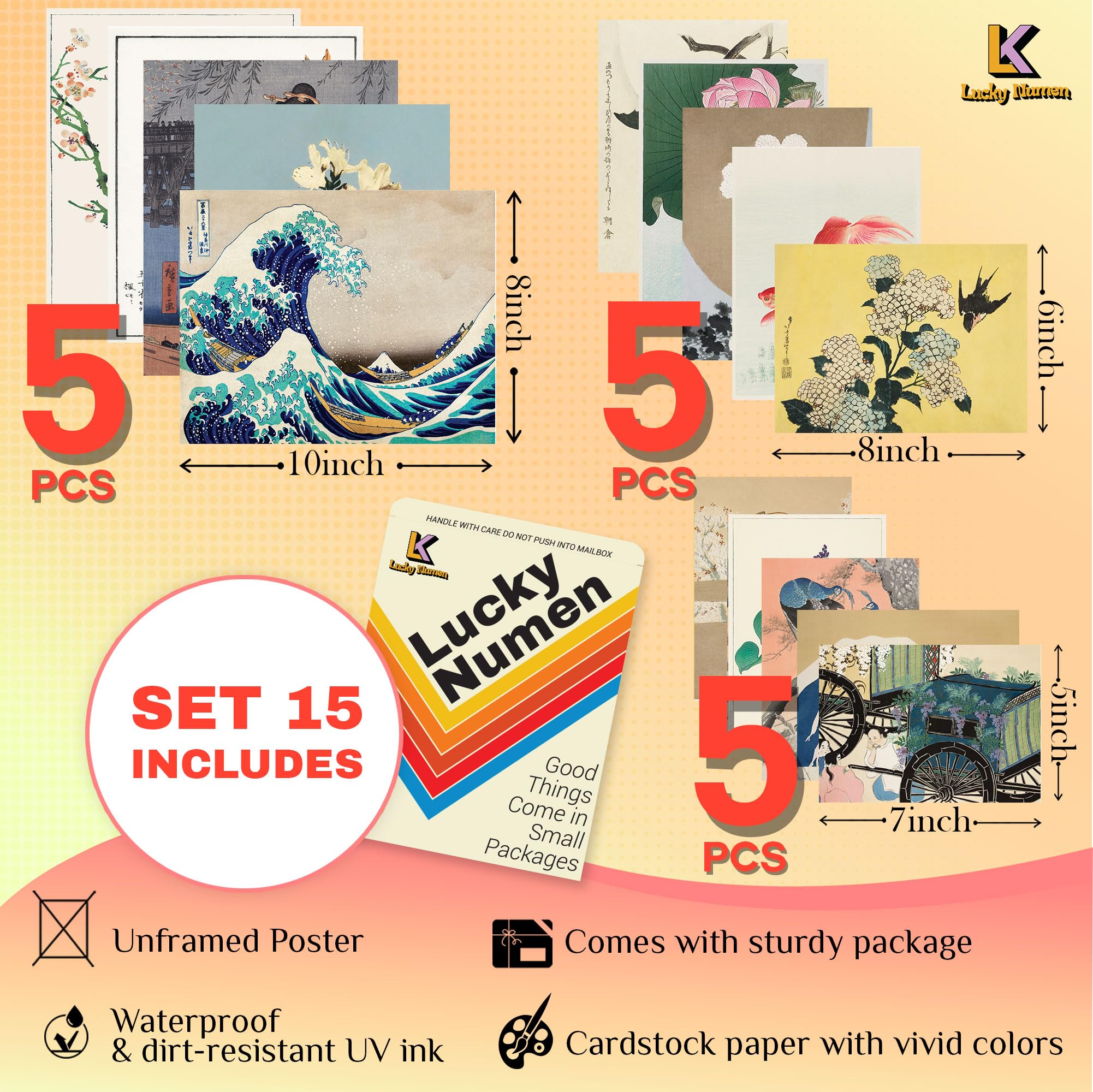 Amazon.com: Lucky Numen Set 15 Japanese Wall Decor, Eclectic Home Amazon.com: Lucky Numen Set 15 Japanese Wall Decor, Eclectic Home