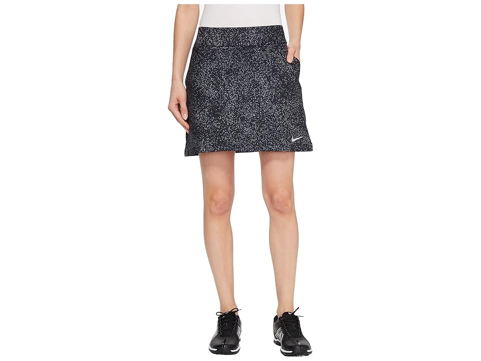 

Nike Golf Dry Skort Knit 16.5 Sphere Print (Black/Flat Silver) Women's Skort