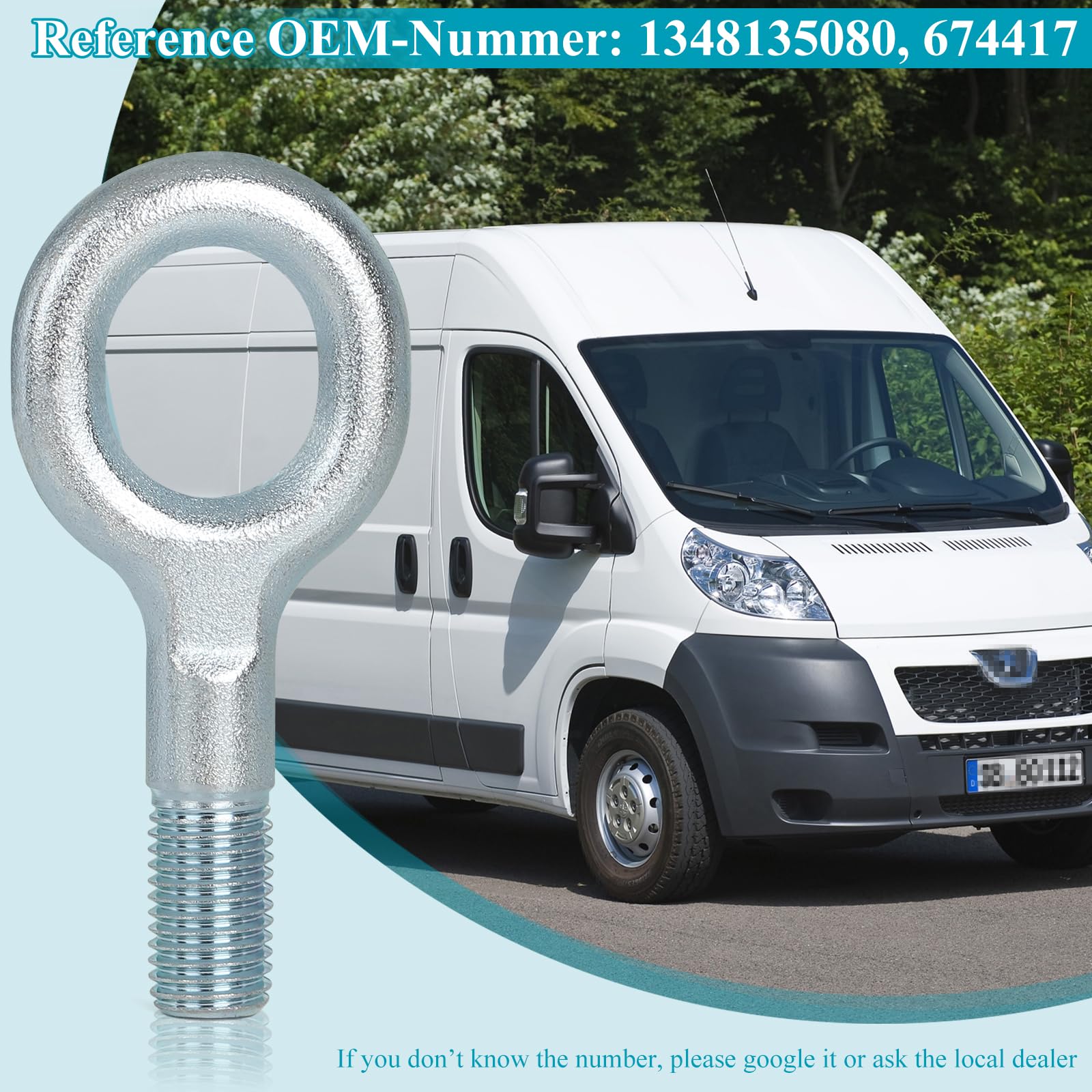 Eosnow Crochet De Remorquage 1348135080, Crochet D'attelage En Acier