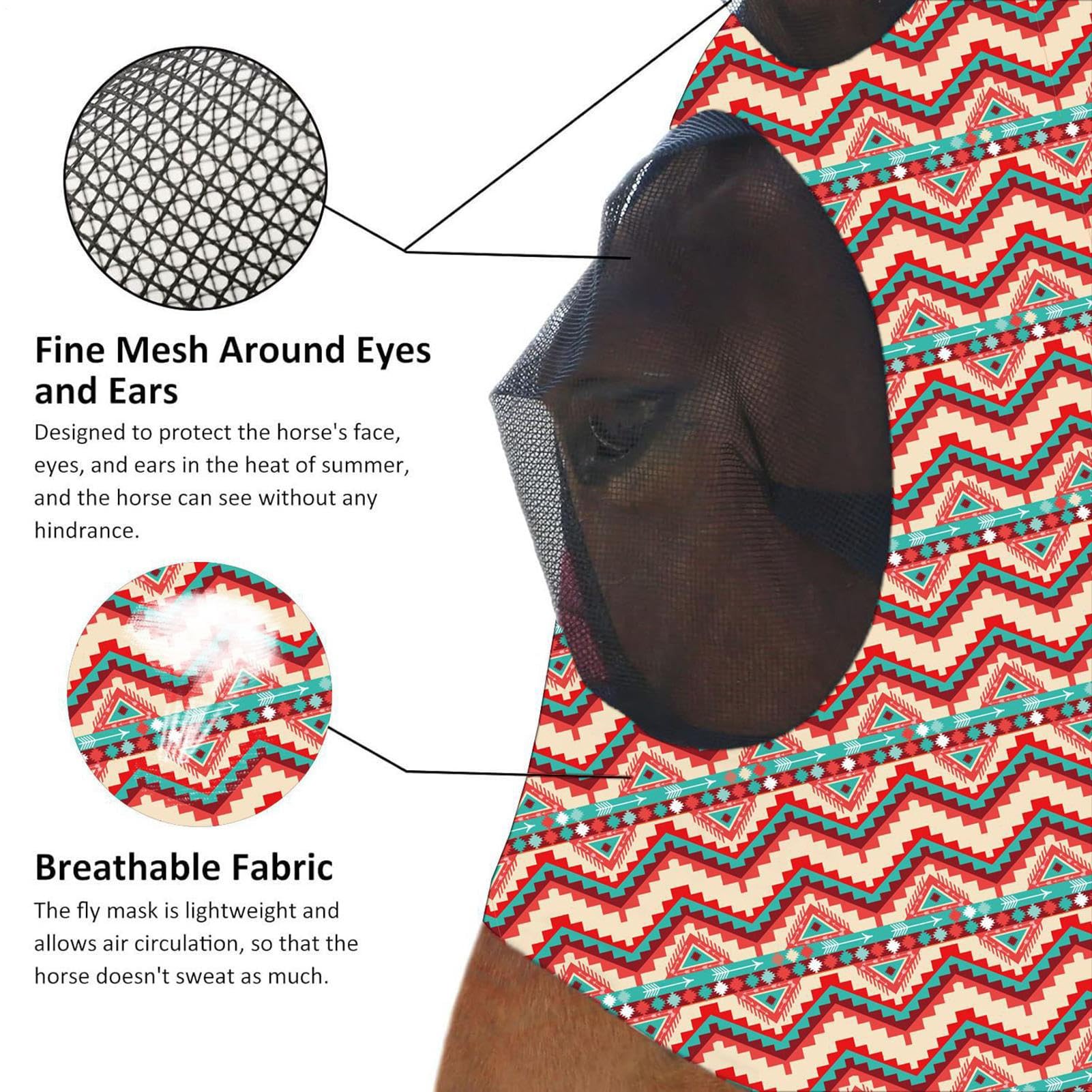 Maschera Antimosche Con Orecchie rete elastica traspirante impermeabile