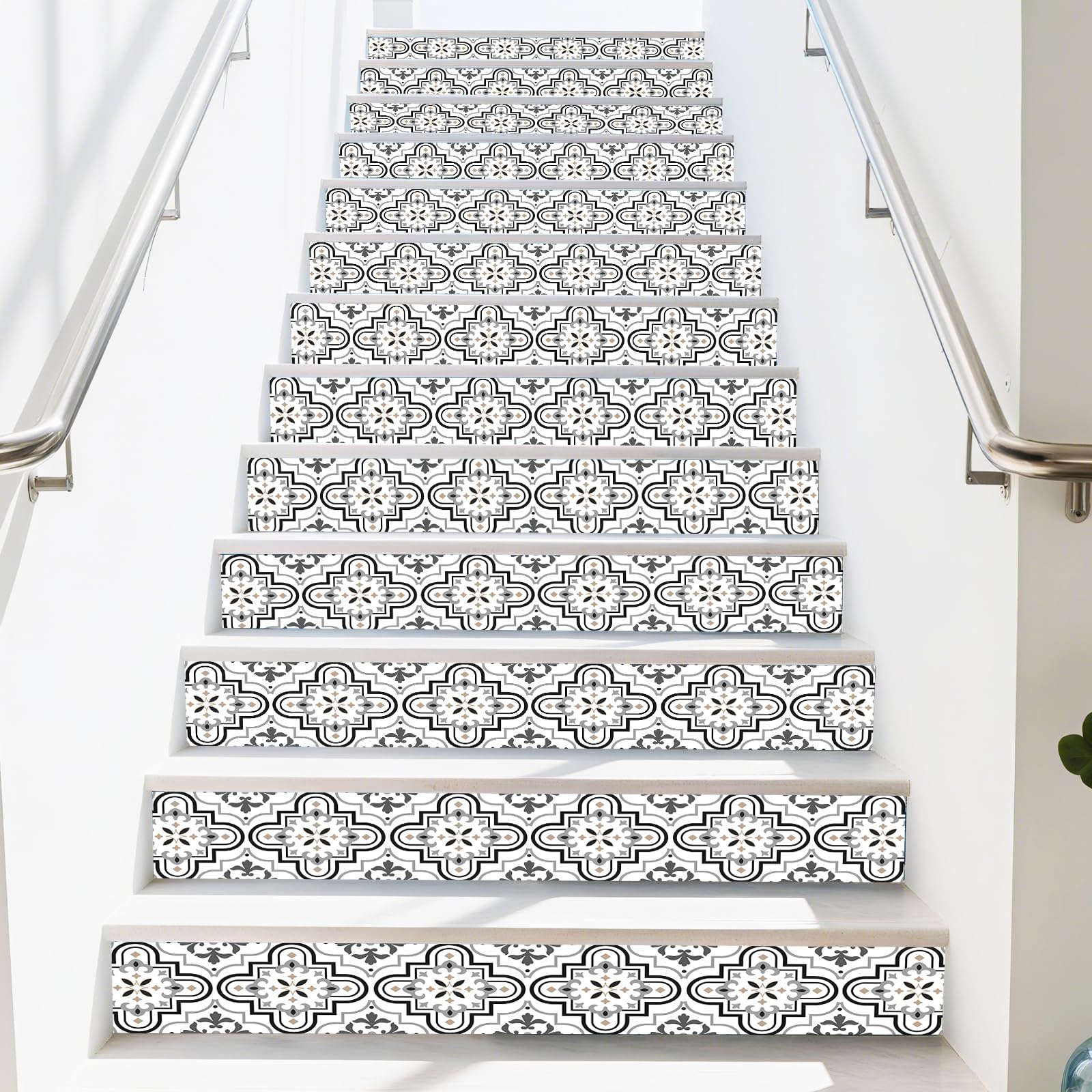 Décalcomanies d'escalier autocollants vinyle motif marocain