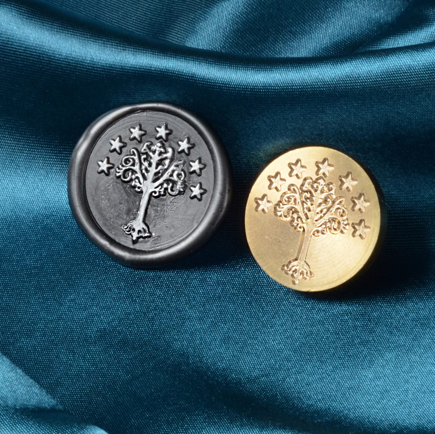 Tree Of Gondor Wax Seal Stamp Kit With Wooden Handle For Wedding Invitations