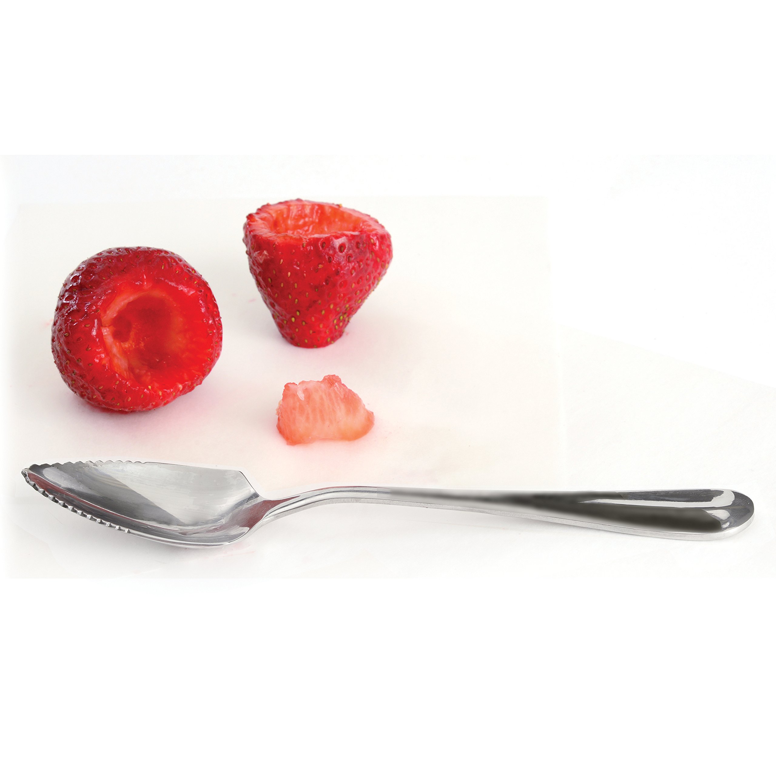 iTimo Fruit Cuillère à Pamplemousse à Long Manche en Acier Inoxydable, 15,5 CM