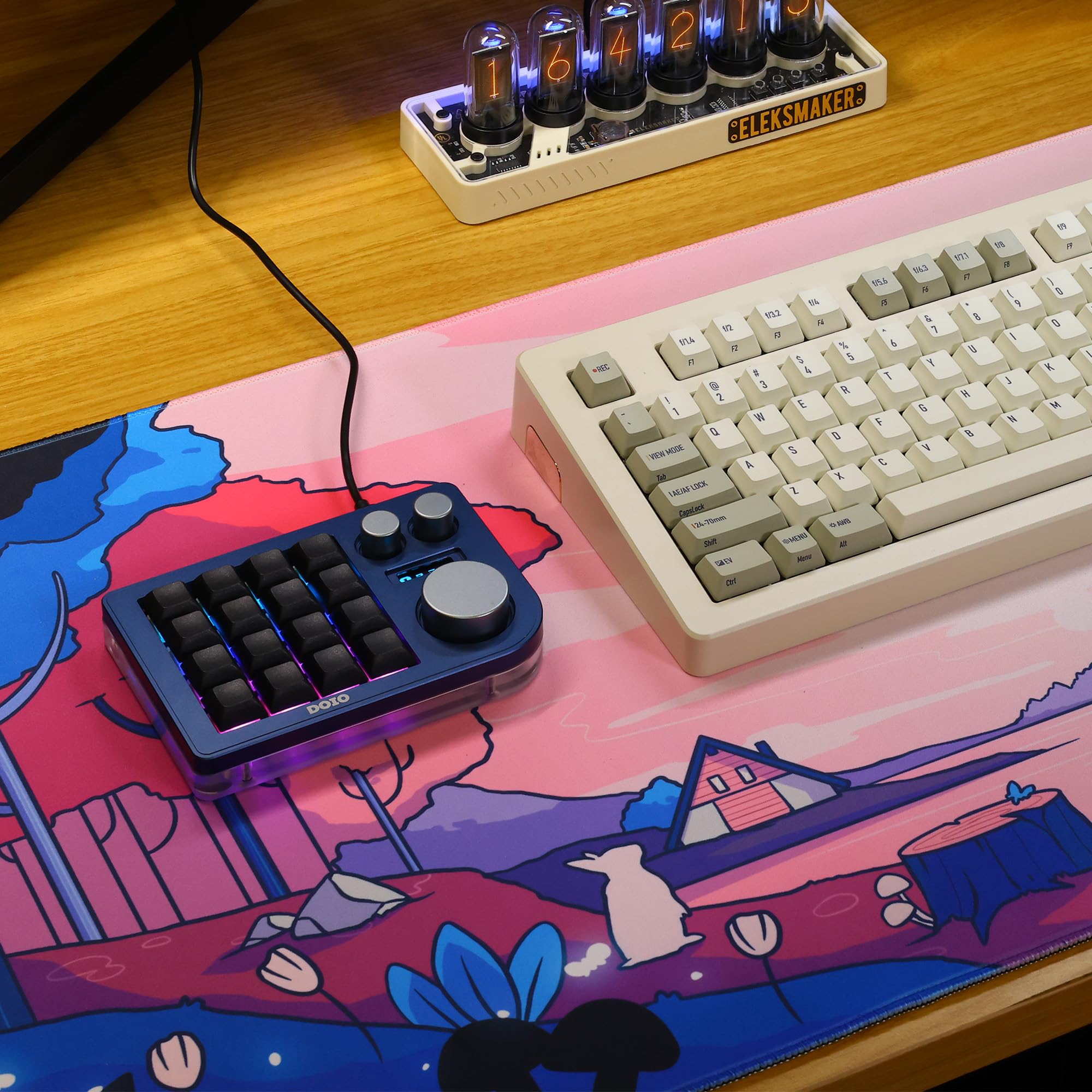 Amazon | KB16 マクロメカニカルキーボードアルミニウム製/片手