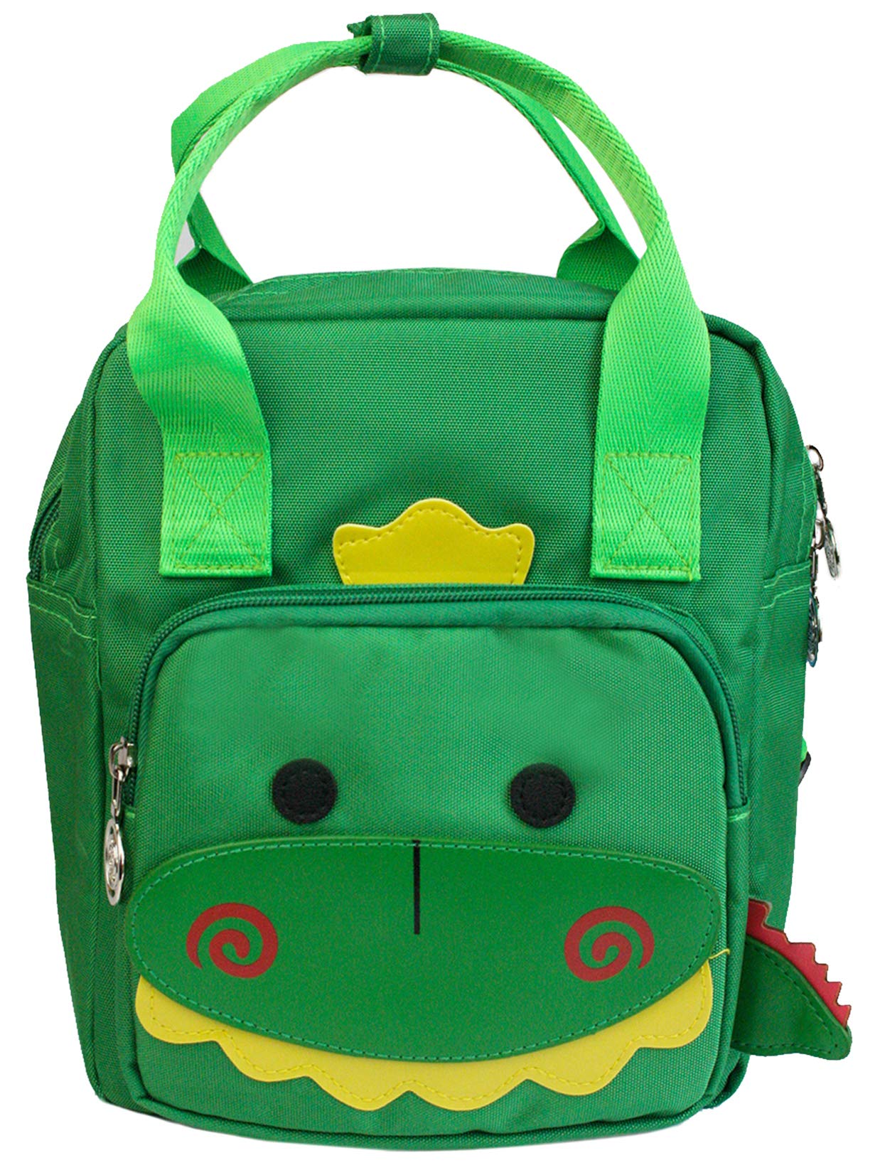 Emartbuy Dinosaur - Green Kids Backpack Cute Cartoon Animal Nursery School Bag Preschool Rucksack Travel Bag - Dinosaur Green