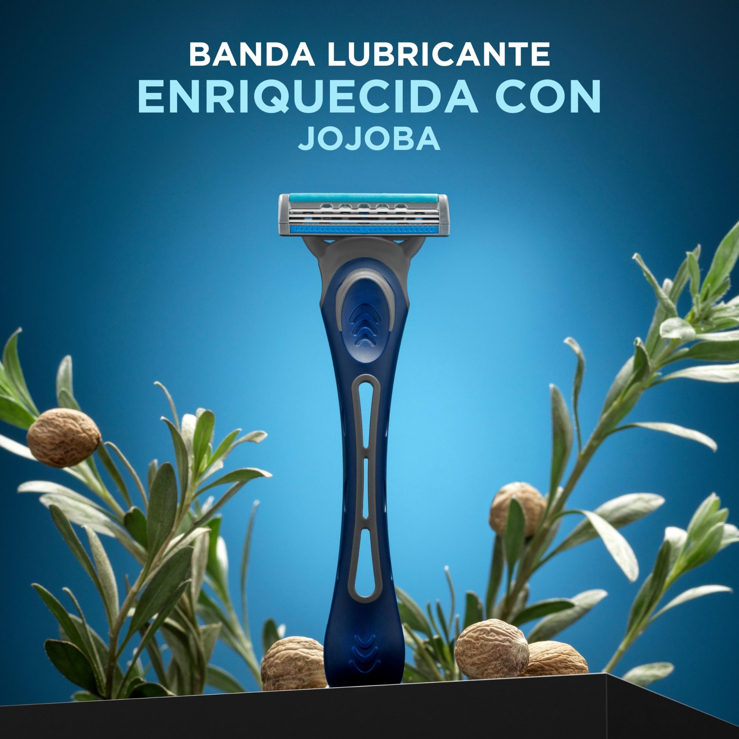 Wilkinson Sword Extra 3 Essential - Pakiet 4 + 2 jednorazowych maszyn z opaską smarującą Aloe Vera - Optymalne do pielęgnacji i gładkości twarzy