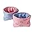 Cosmetic Bags for Women - Corduroy Cosmetic Bag Aesthetic Women Handbags Purses Smile Dots Makeup Organizer Storage Makeup Bag Girls Case Bags (Double Pink Blue)