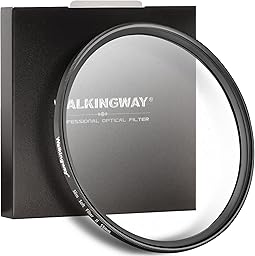 Walking Way 55mm White Pro Mist Diffusion Lens Filter Soft 2, Dreamy Fog & Soft Glow Effect Filter For Video/Vlog/Portrait, HD Glass, Scratch-Resistant, Ultra-Slim Frame, No Vignetting