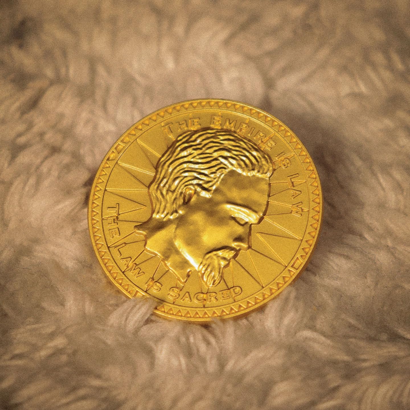 FaNaTtik The Elder Scrolls Collectors Replika Monety Septim Specjalna Edycja Misty Gold Indywidualnie Numerowana Sztuka Oficjalny Produkt Skyrim 38mm