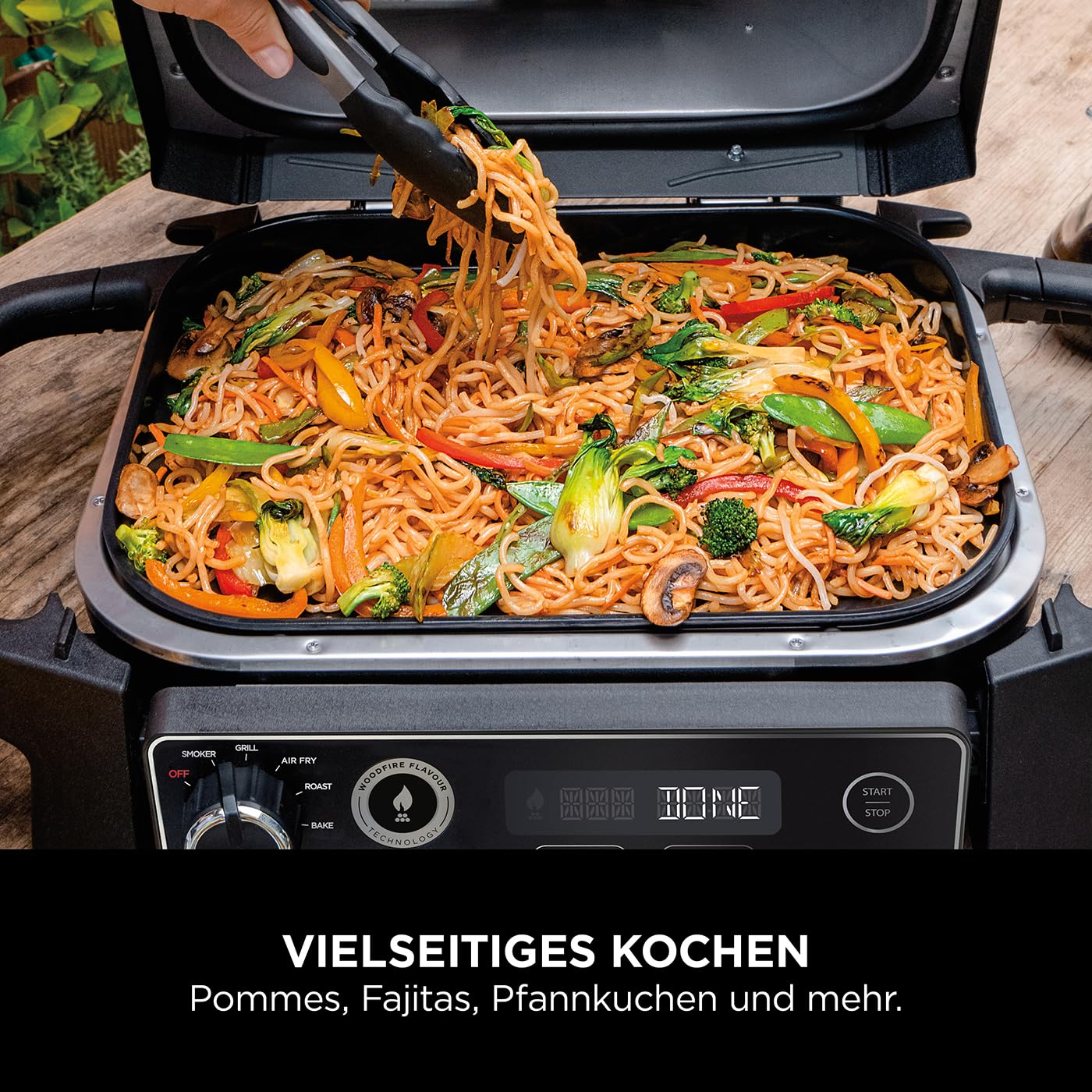Ninja Woodfire Plancha [XSKGRIDPLTEUK] Offizielles Ninja Zubehör, Antihaftbeschichtung, Black, 28 x 5.4 x 37.2 cm