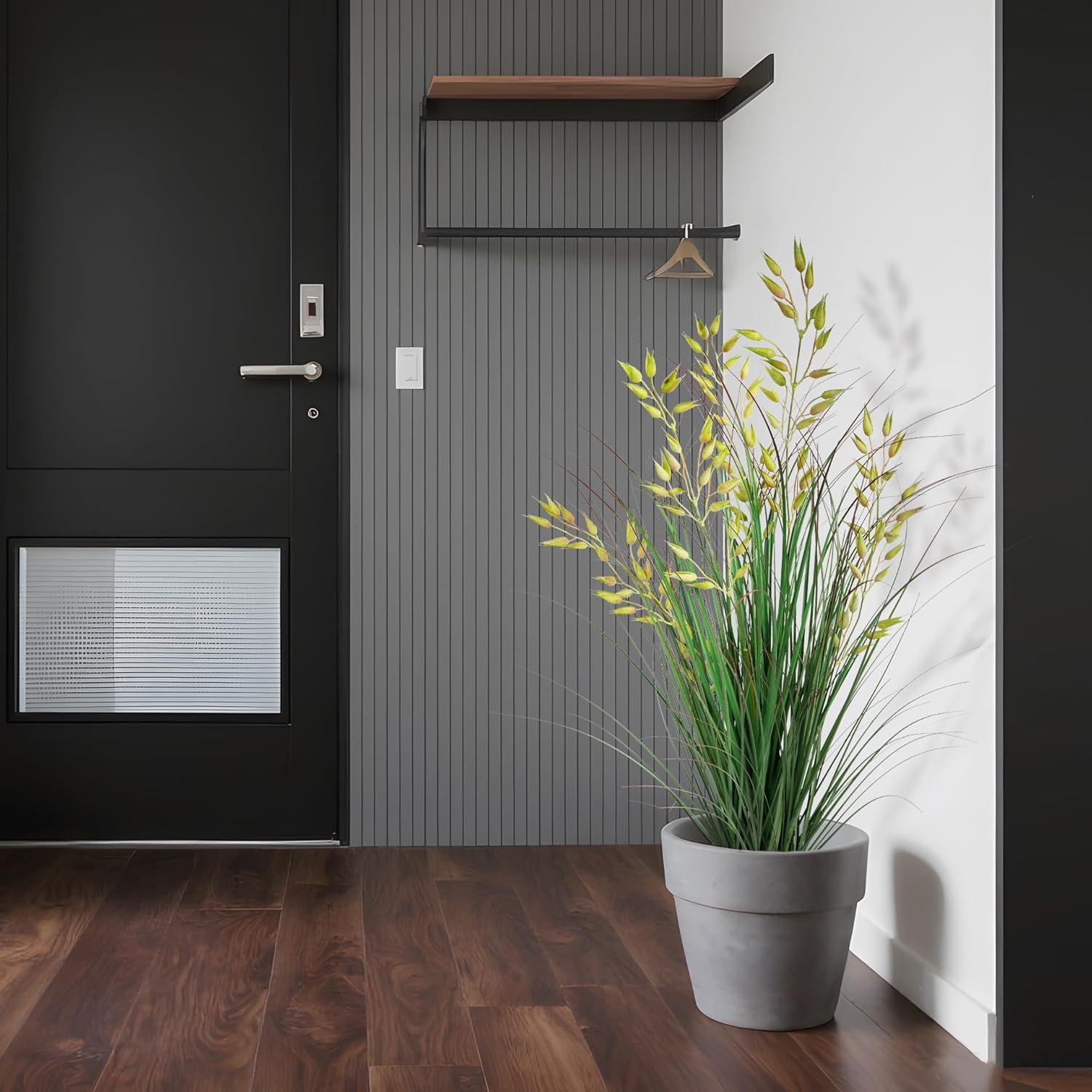 Silk Plants Artificial Plants Artificial Wheat Grass Faux Plants Fake Grass Plant Fake Green Plants Tall Fake Plants Tall Suitable Indoor Home Decor Outdoor Porch Terrace Decor 1PCS(35In