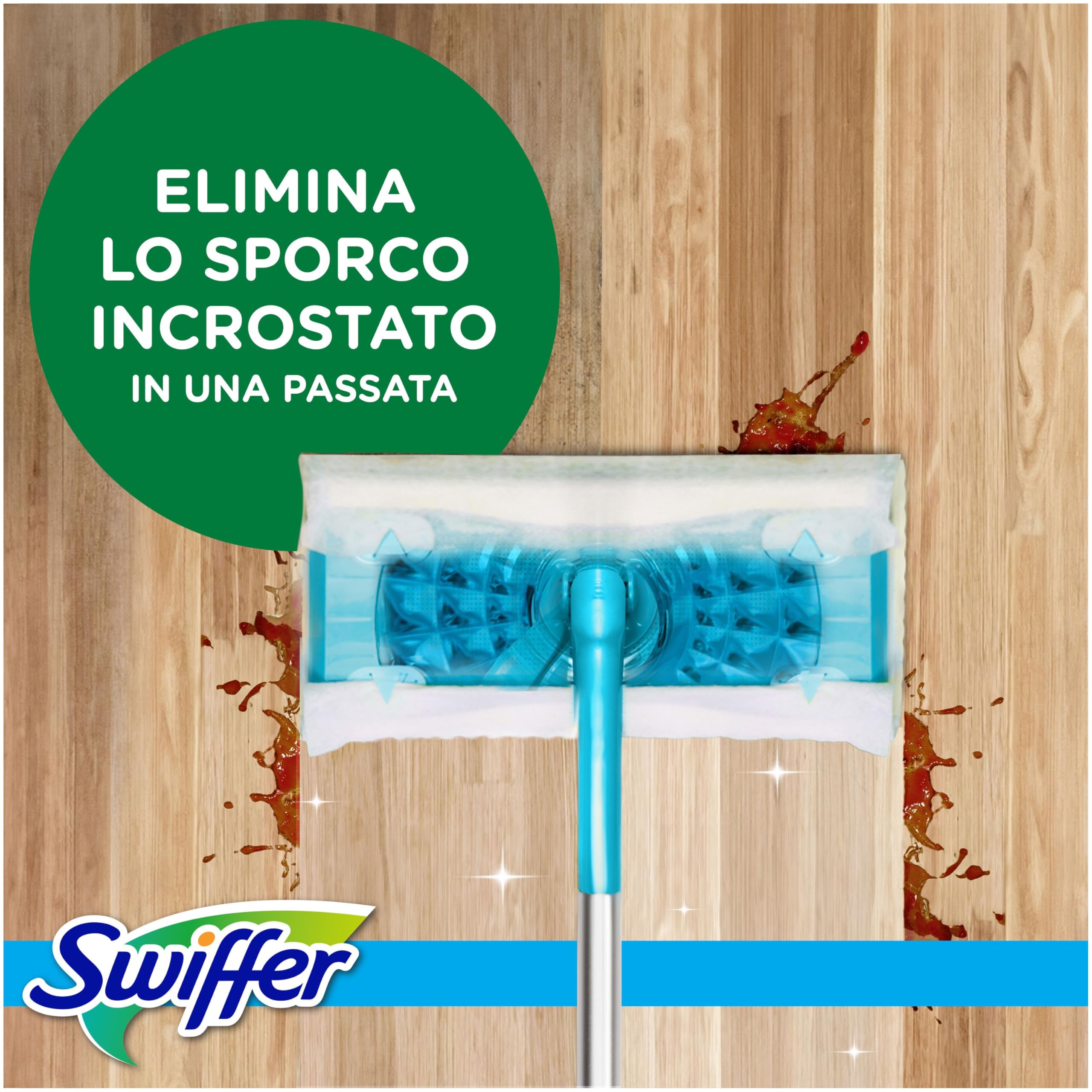 Swiffer Panni Umidi Lavapavimenti, 6x24 Pezzi, Freschezza Mattutina. | Pulizia semplice i rapida