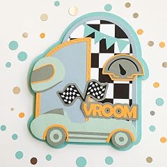 Pinfliers Car Theme Decoration for Birthday, Race, Two Fast/1 Paper Happy Bday Cake Topper/2nd, 3rd, 4th, 5th, 6th, 10th Burthday Table Décor Items for Boys, Kids, Girls, Baby/Multicolor