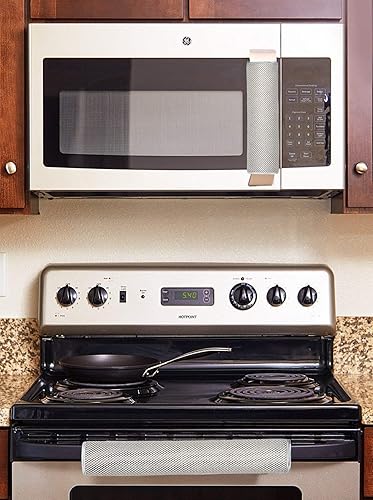 Miniatura 10 de OUGAR8 - Cubierta para manija de puerta para refrigerador microondas lavaplatos y puertas protector de goteo cubierta de polvo para huellas