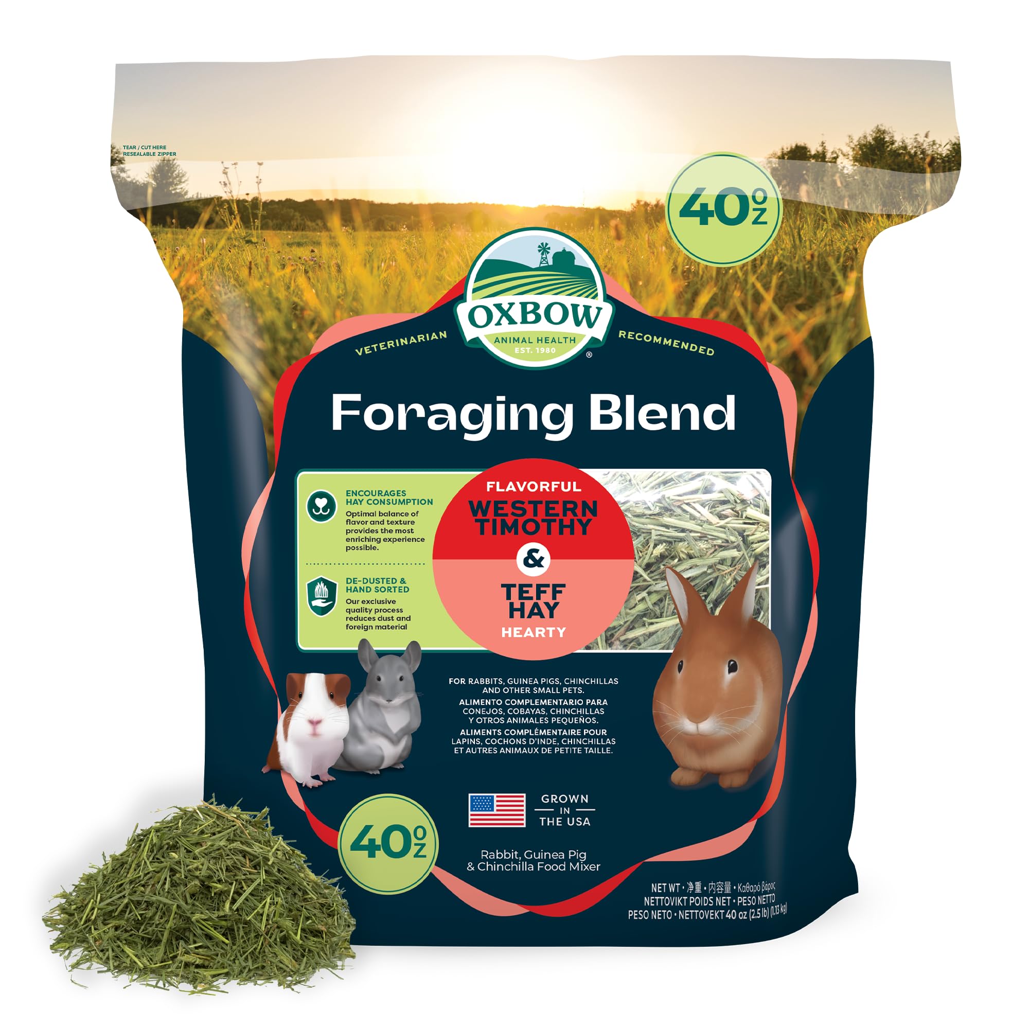 Oxbow Foraging Hay Blends Western Timothy & Teff