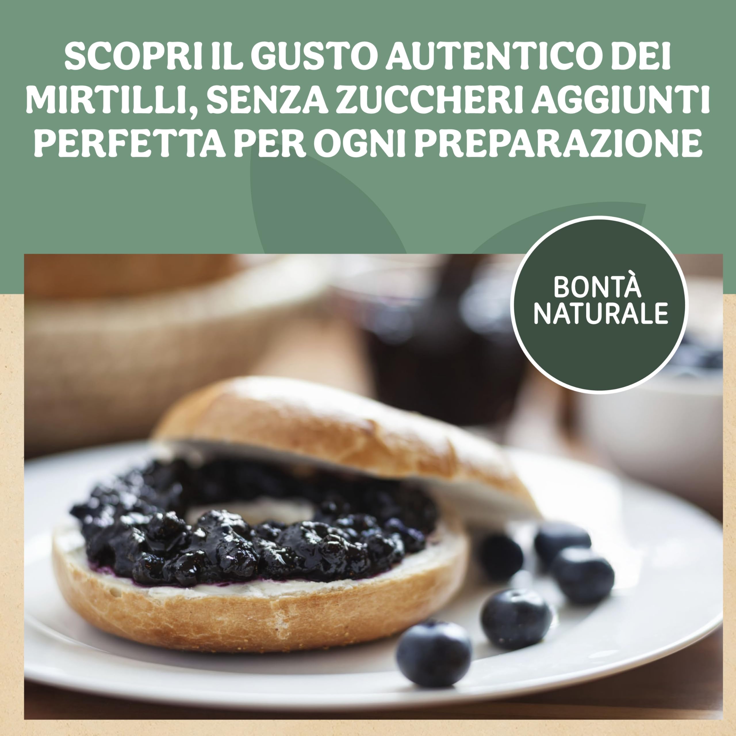 COMPOSTA 100% MIRTILLI NERI senza zuccheri aggiunti**