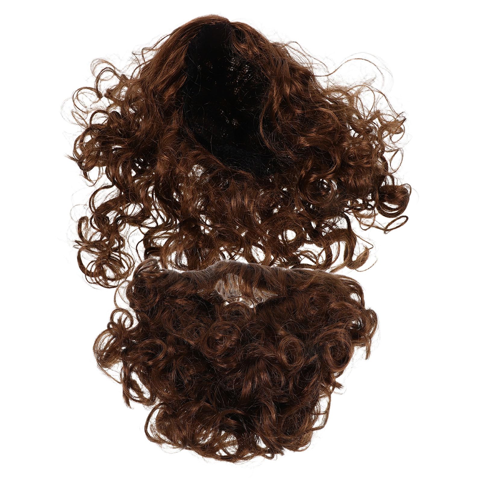 Barba y peluca de Jesús castaño: el set completo para disfraces de Halloween sin pegamento 6