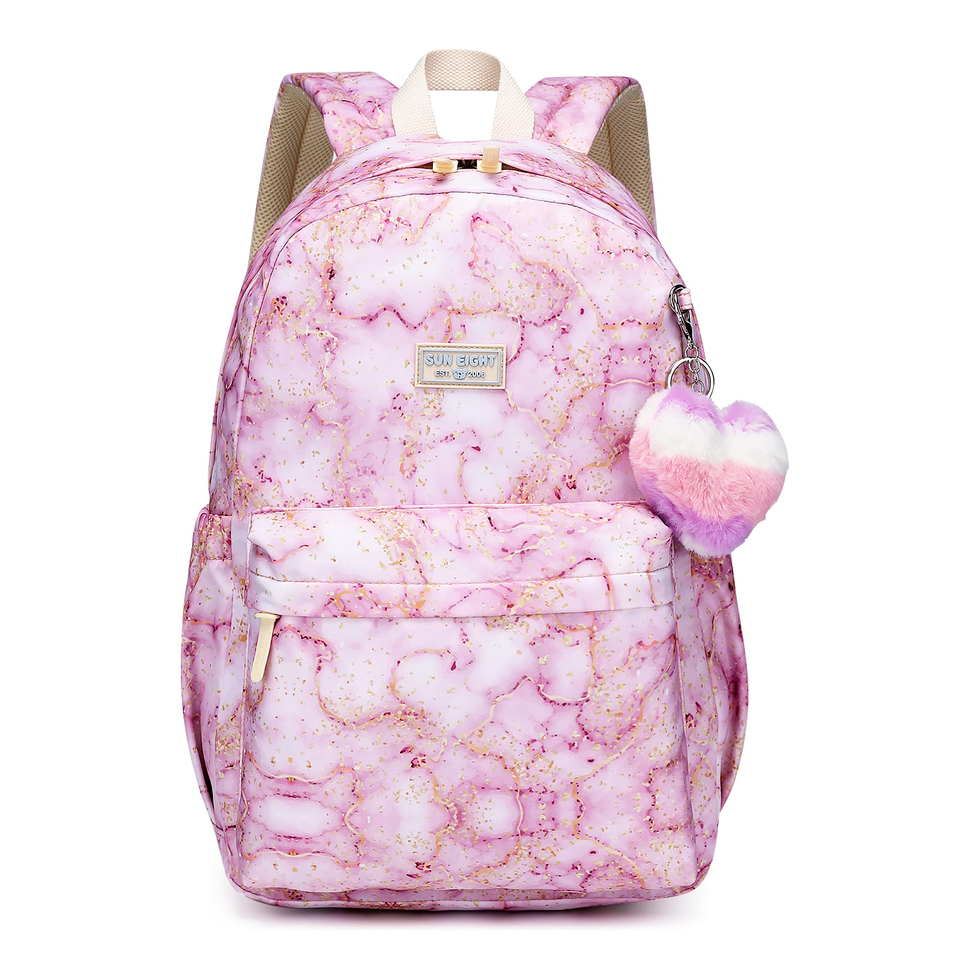 Reqinqin Waterproof School Backpack 30L-Large Lightweight Bookbag for Kids Teens 6-18,Durable Travel Pack with Adjustable Straps Daily Use(Purple)