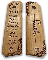 Vista 32 de for 1911: Full Size Wooden Handgun Grips with Bible Verses Series - Fits a Wide Range of 1911 Models - 1911 Accessories