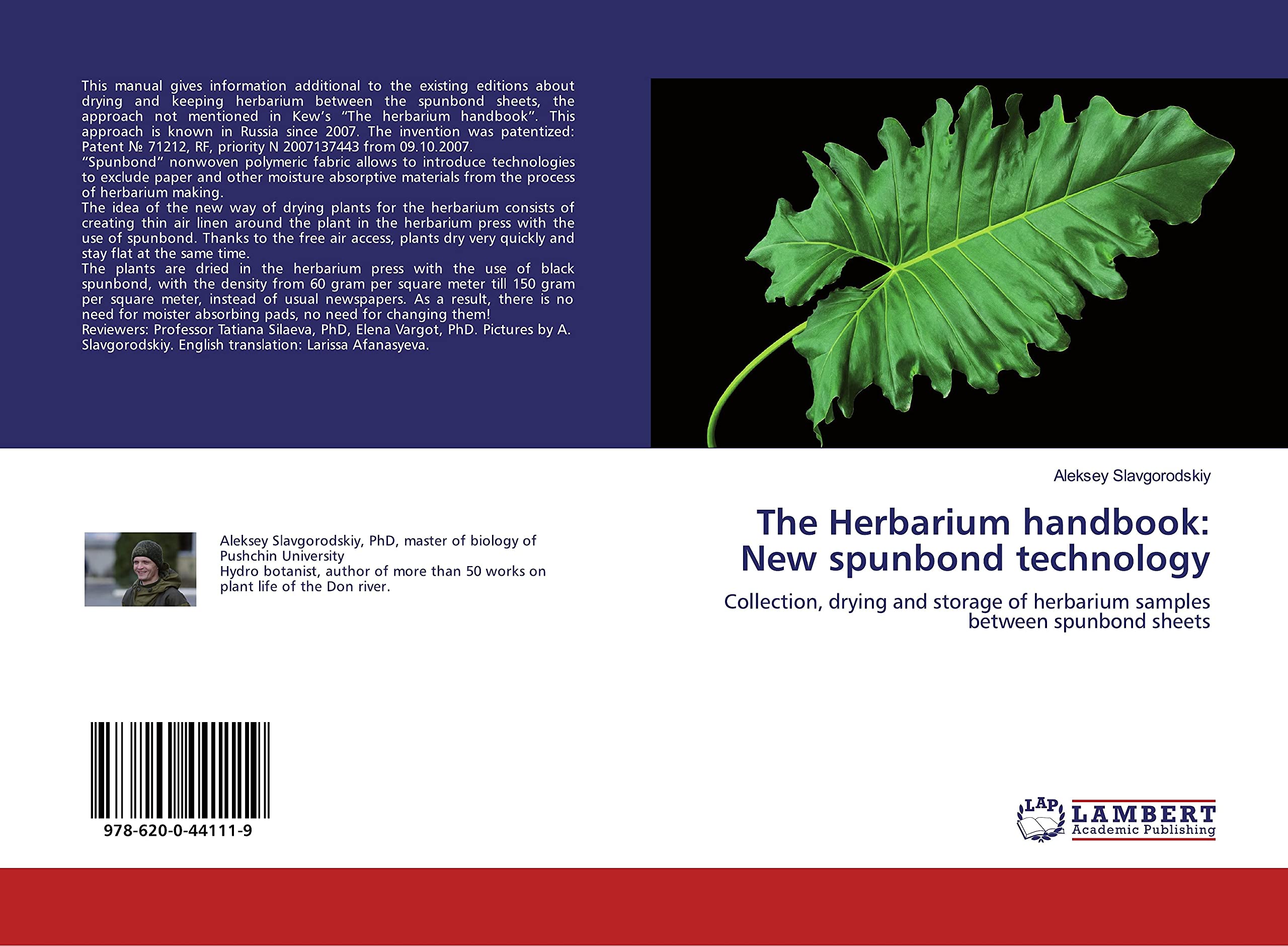 The Herbarium handbook: New spunbond technology: Collection, drying and storage of herbarium samples between spunbond sheets