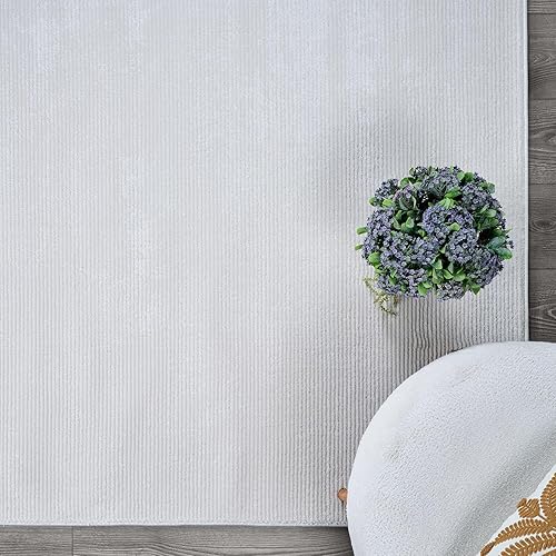 Miniatura 86 de CAMILSON Alfombra moderna de lujo de 8 x 10 pies, estilo vintage, abstracto, suave, de pelo medio, resistente a las manchas, fácil de limpiar, no