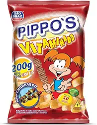 Pippo's Vitaminado – Salgadinho de Milho Sabor Churrasco, 200g