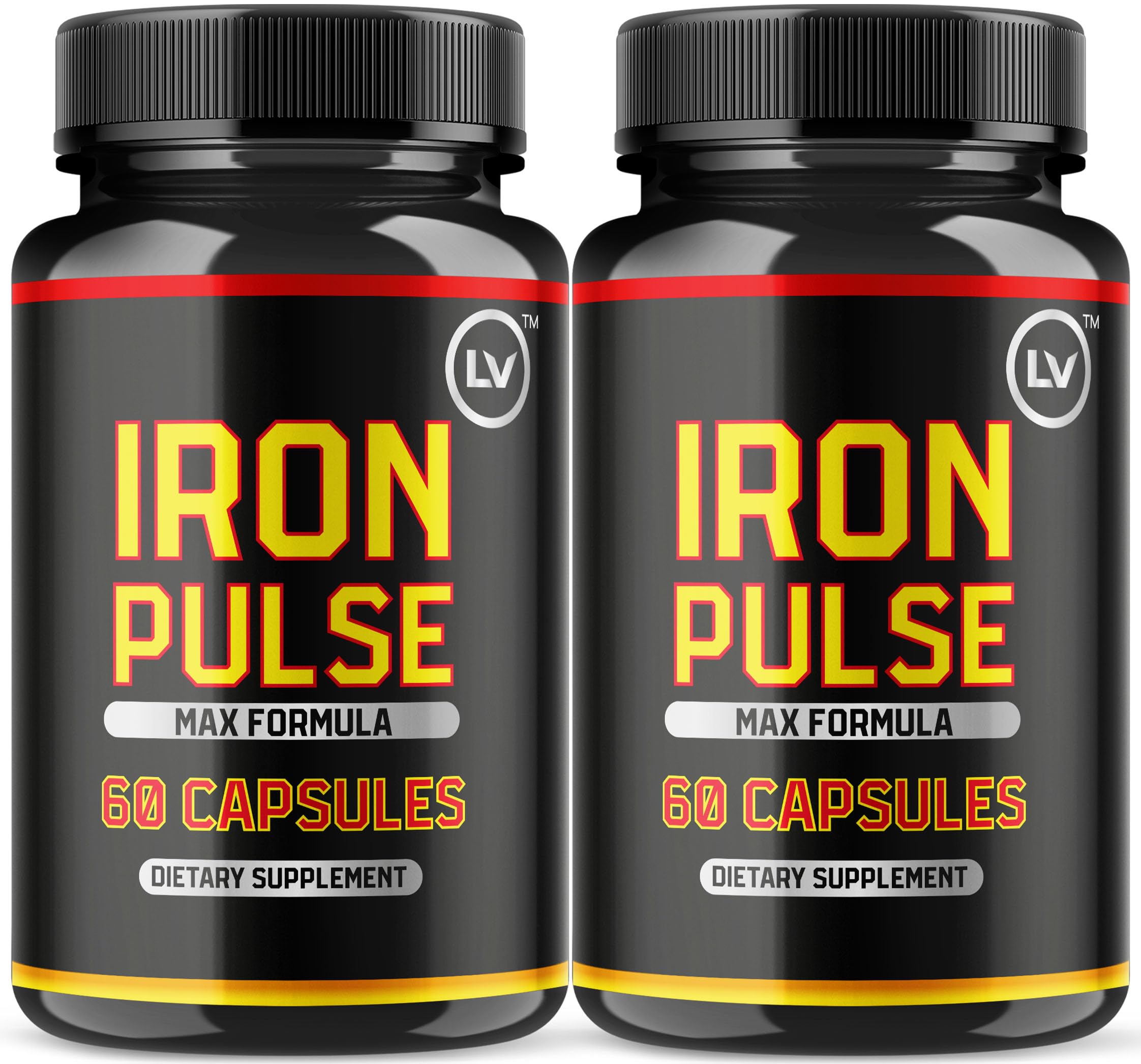 (2 Pack) IronPulse Capsules, Iron Pulse Capsules Max Formula, IronPulse Max Support Capsules, Iron Pulse Pills, IronPulse Pills, Iron Pulse Support