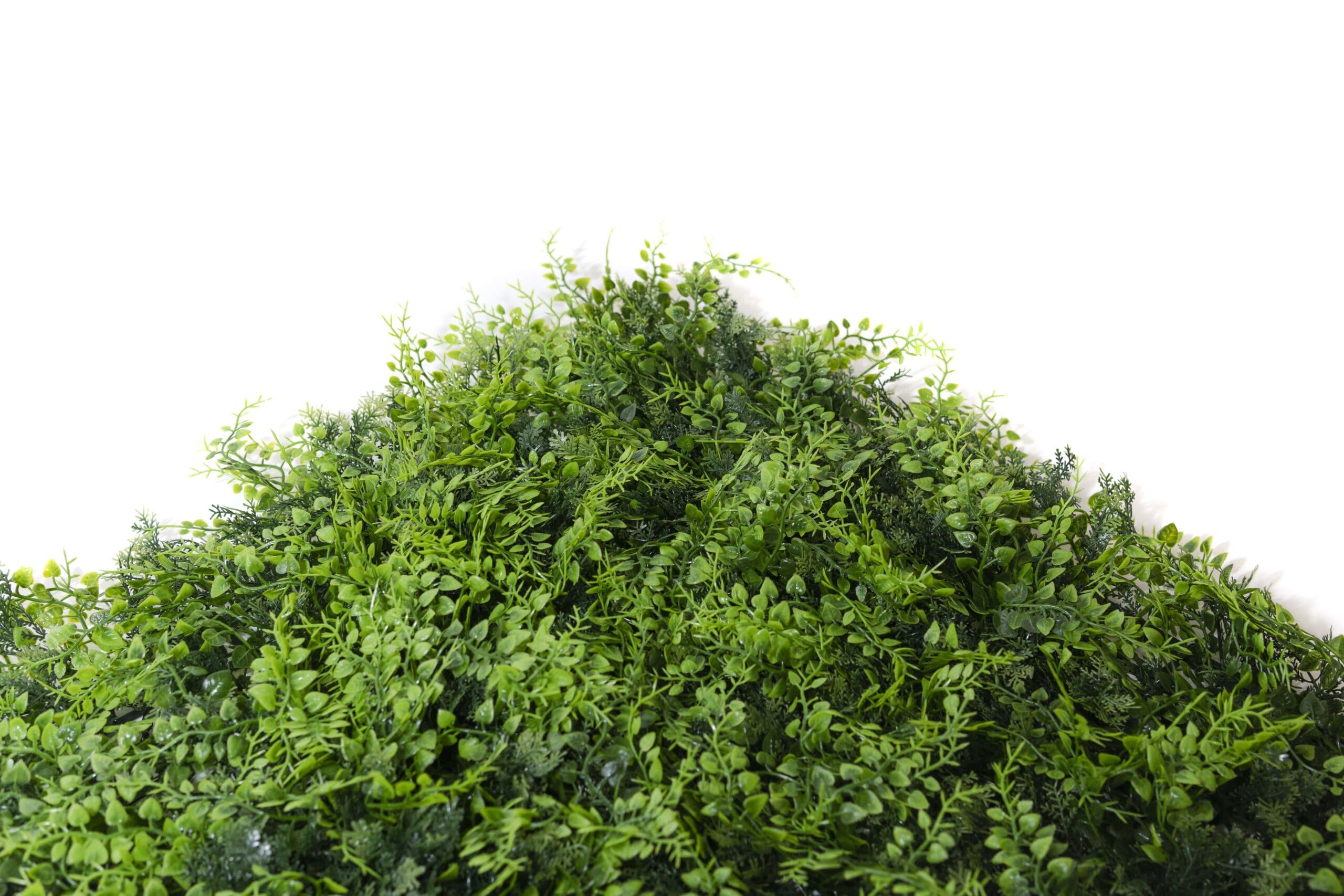 Giardino verticale artificiale per esterni e interni, parete vegetale artificiale, confezione da 4 pannelli, 50 x 50 cm (1 m²), protezione UV, design moderno, edera tropicale, pianta