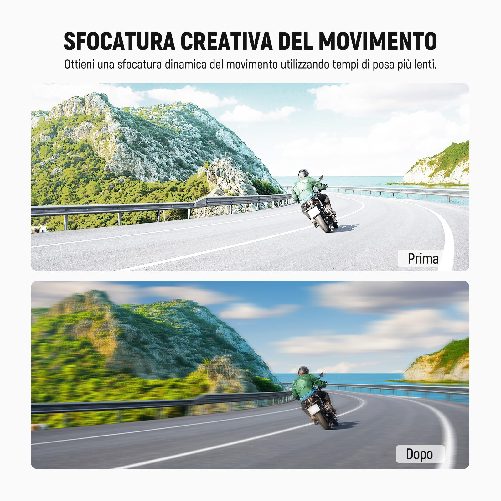 NEEWER Filtro ND Compatibile con Insta360 X5, Set Filtri ND64 per Lenti, Riduzione Luce di 6 Stop, Densità Neutra in Vetro Ottico Multistrato a Vite Rilevamento Automatico, Accessori Action Cam, 2pz