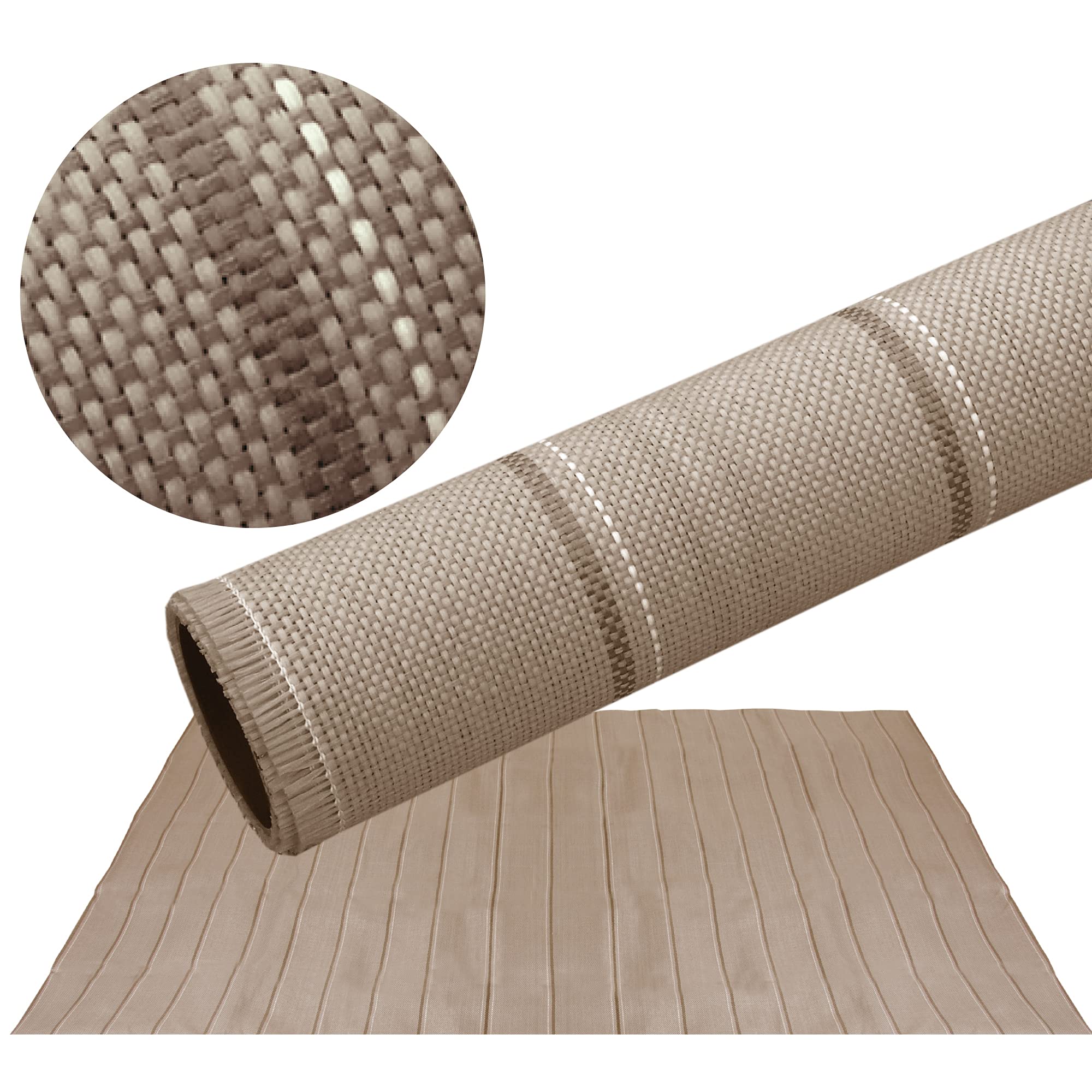 Tapis de véranda de nombreuses tailles – Tapis de tente, dessous de tente de camping – (300 x 500 cm / marron) – pour extérieur, antidérapant comme protection pour gazon et pelouse