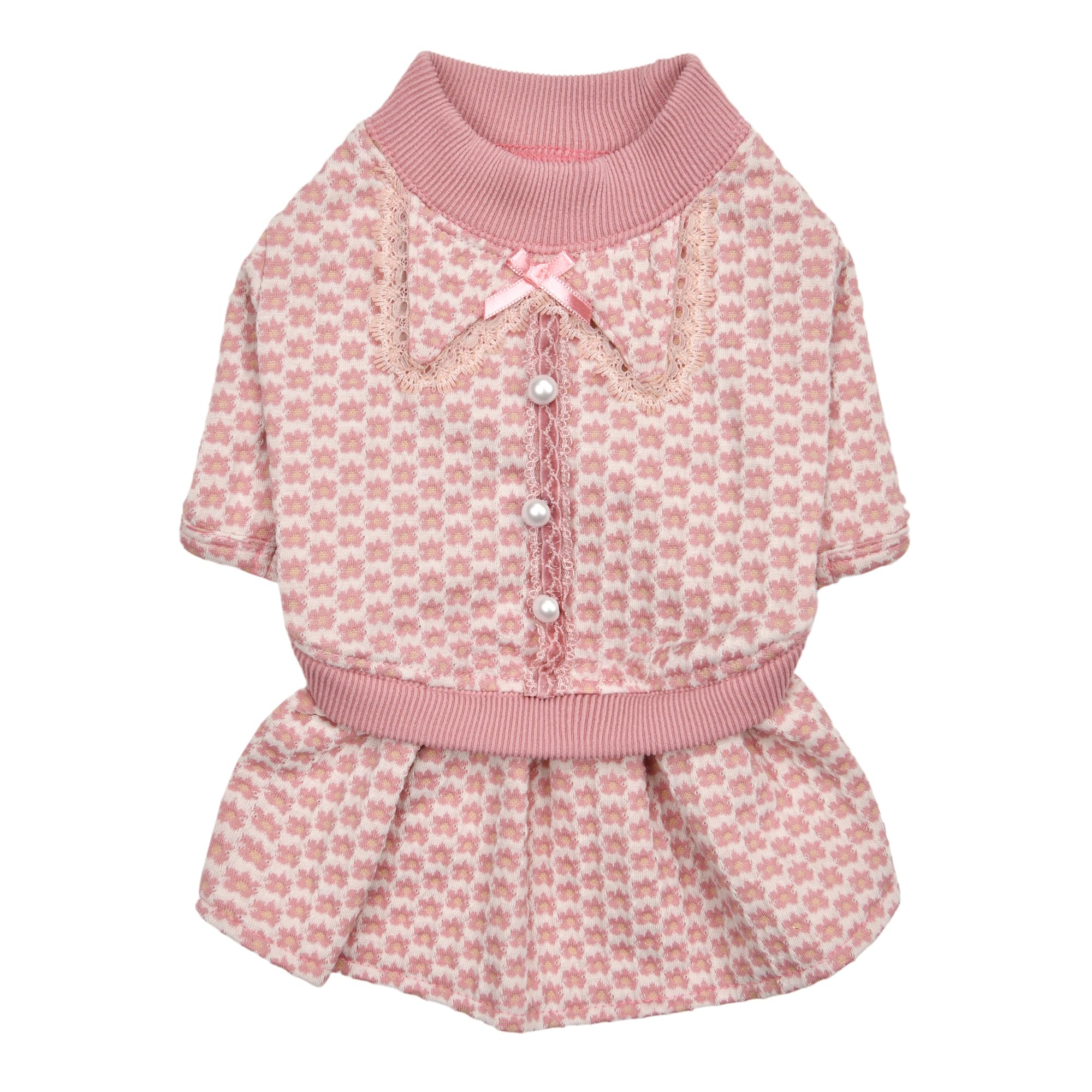 Robe pour chien Pinkaholic Essie Jolie rose taille M avec motif à fleurs élégant