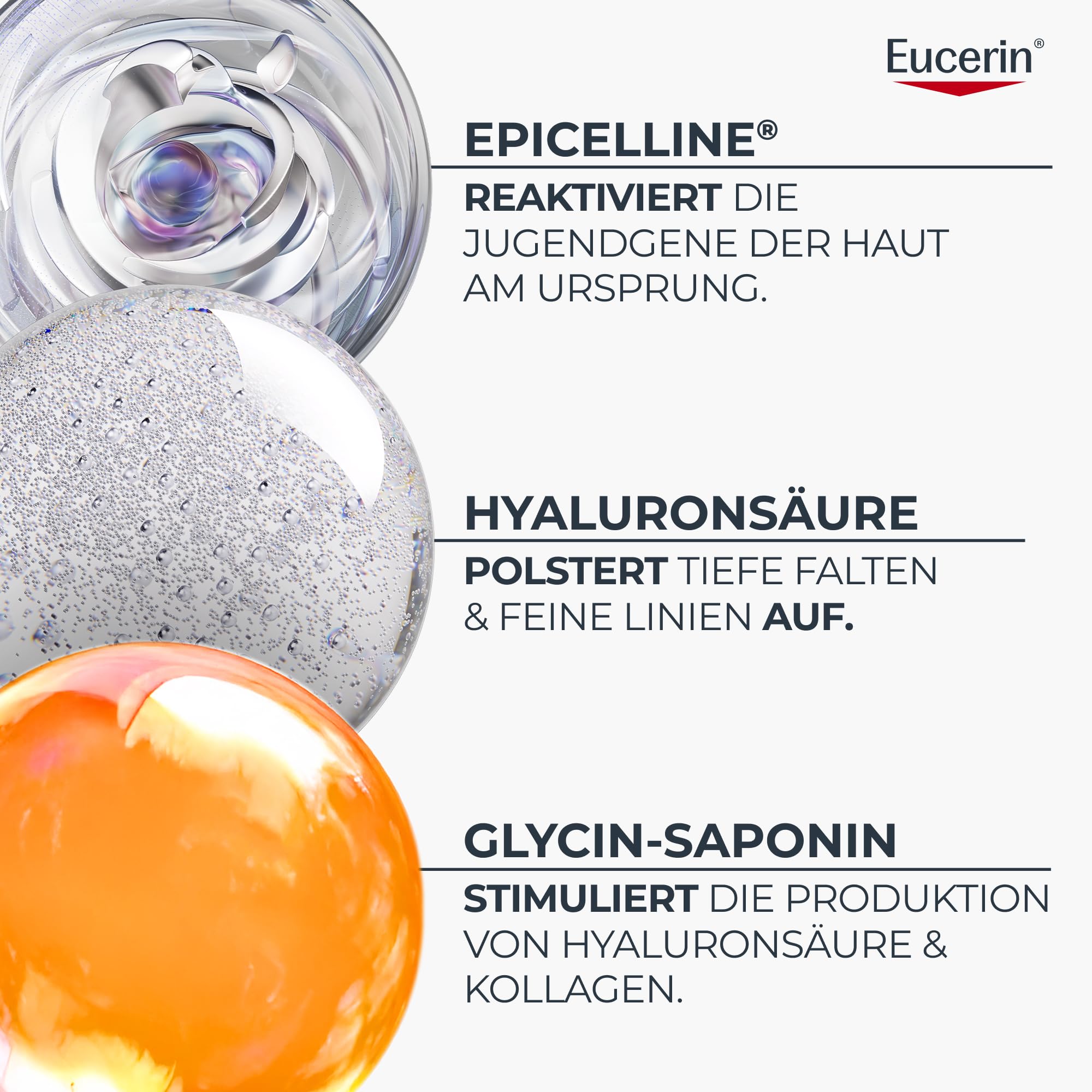 Eucerin Hyaluron-Filler +Longevity Epigenetic Serum 30 ml, Gesichtsserum | Anti Age Pflege korrigiert Zeichen der Hautalterung, reduziert Falten & strafft die Haut, mit Hyaluronsäure & Epicelline