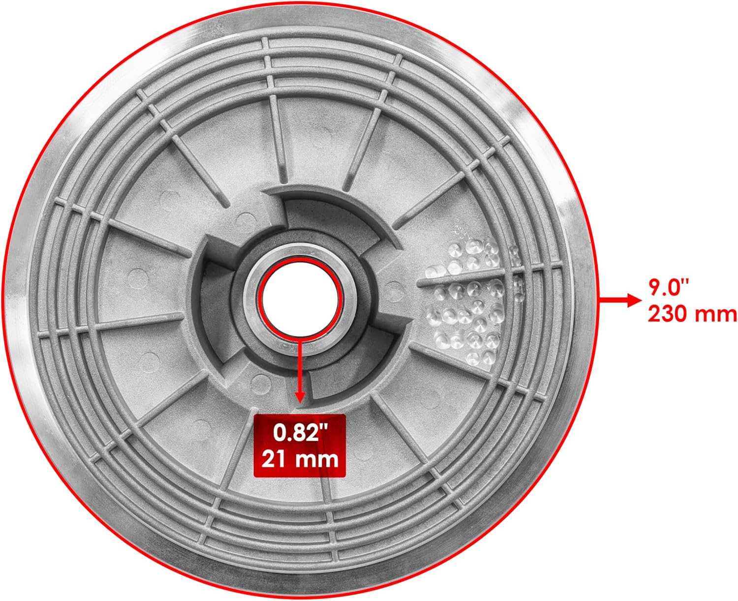 Caltric Secondary Clutch Compatible with Can Am Outlander 570 EFI 2016-2019 / Outlander 570 EFI PRO Package 2016-2017 / Outlander L MAX 450 2015 / Outlander L 570 EFI 2016-2017