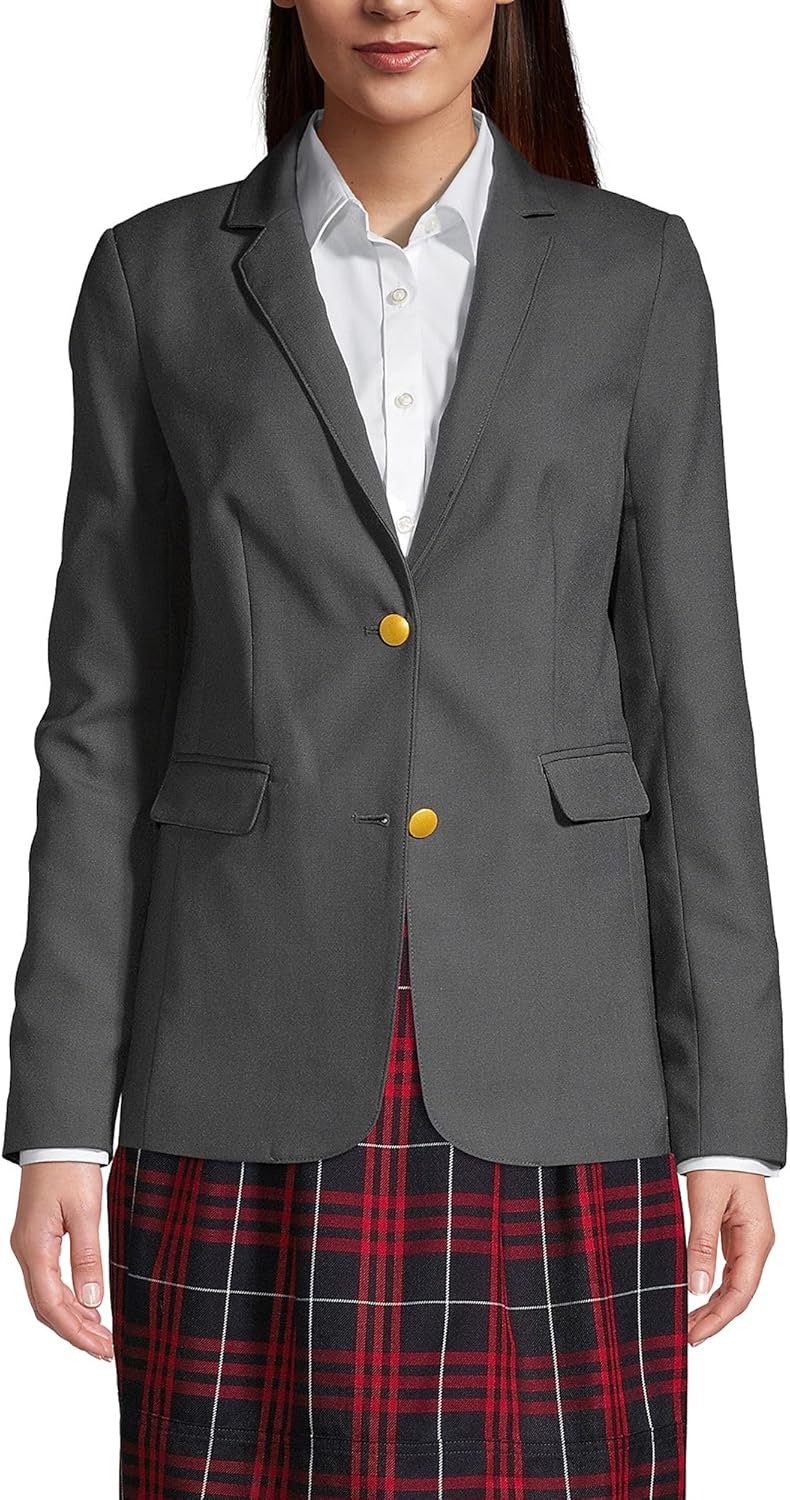 Lands' End School Uniform Women's Hopsack Blazer