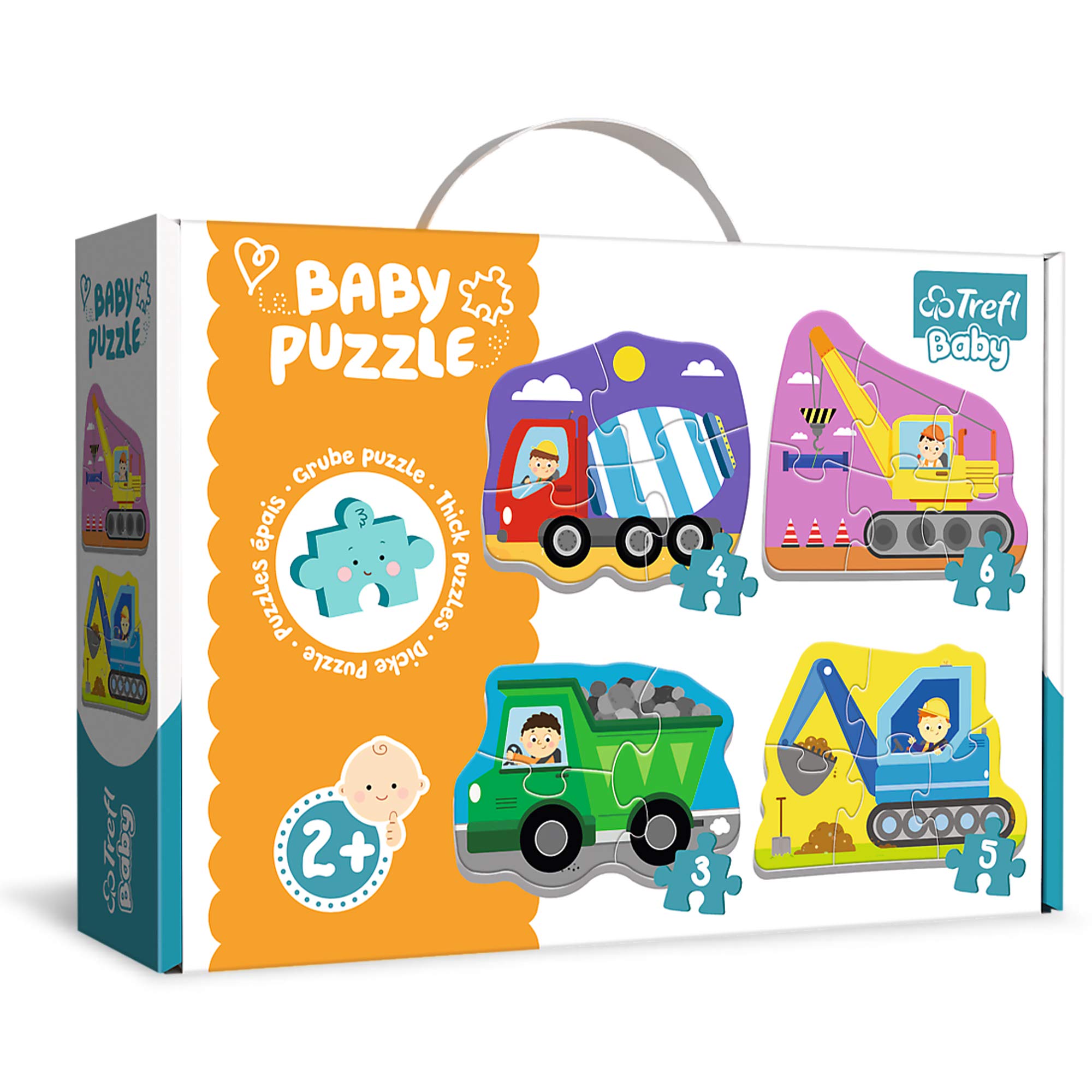 Amazon.com: Trefl Vehicles on The Construction site 4in1 Jigsaw