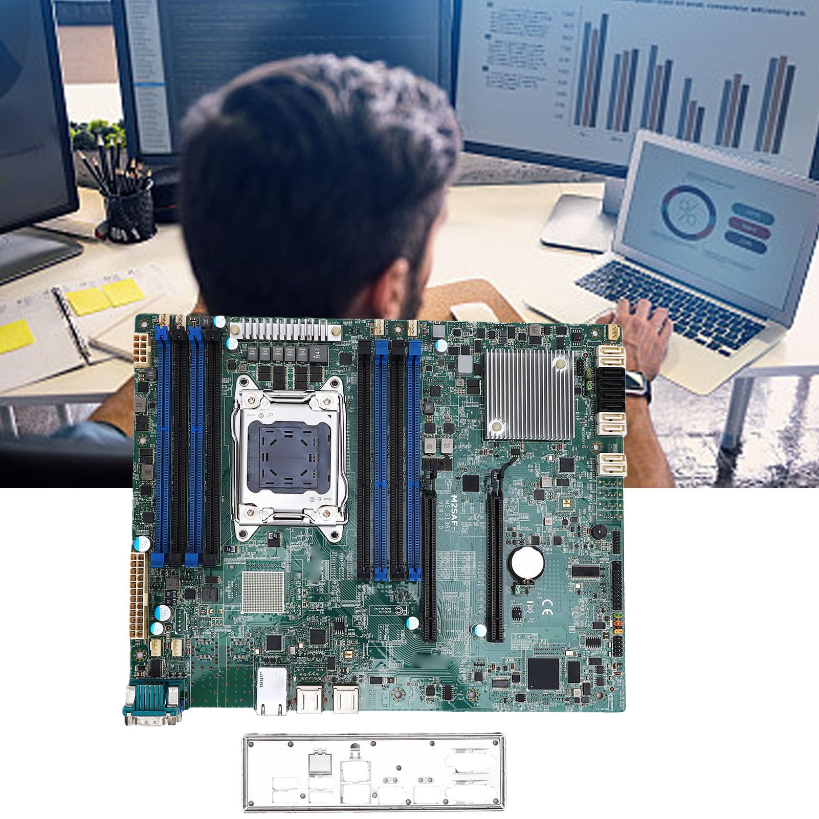 Płyta główna ATX, do modelu MS-S1361 M2SAF X79 LGA 2011, 4-kanałowa pamięć DDR3, Serial ATA III, USB 3.0, USB 3.0, RJ45, SFP, VGA, PCI-E .0 x16