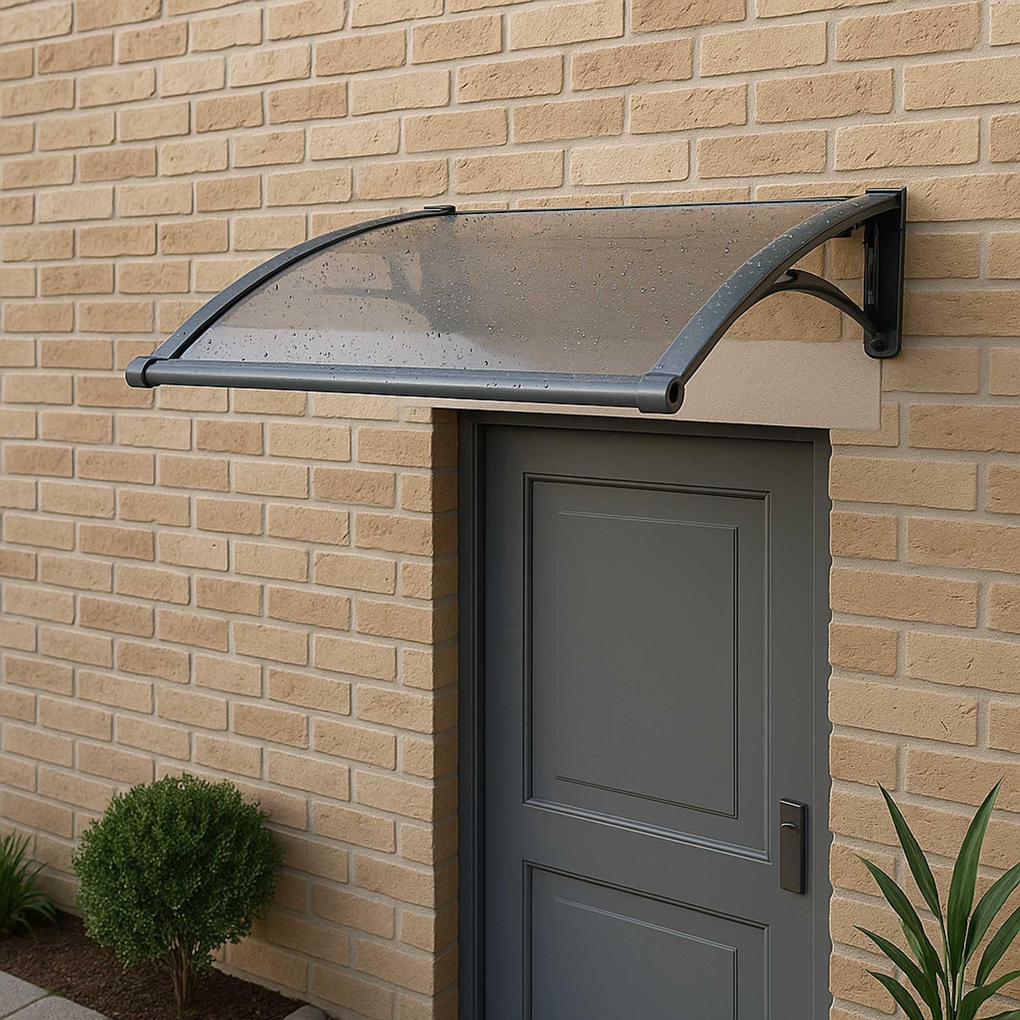 WERKA PRO Marquise in Alluminio e policarbonato 80 x 150 cm