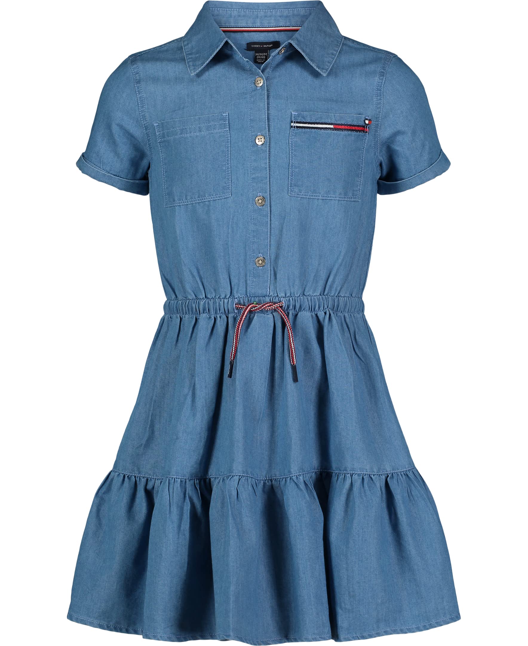 

                                                    Tommy Hilfiger Girl's Stretch Denim Shortall Rompe