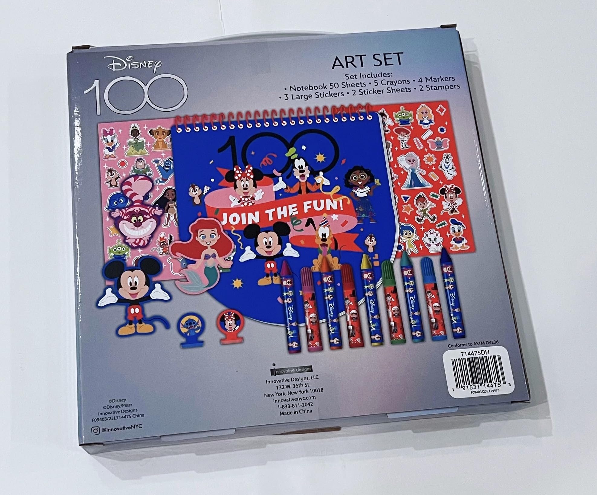 Amazon.com: Disney 100 Art Set - 50-Piece Kids Art Kit with