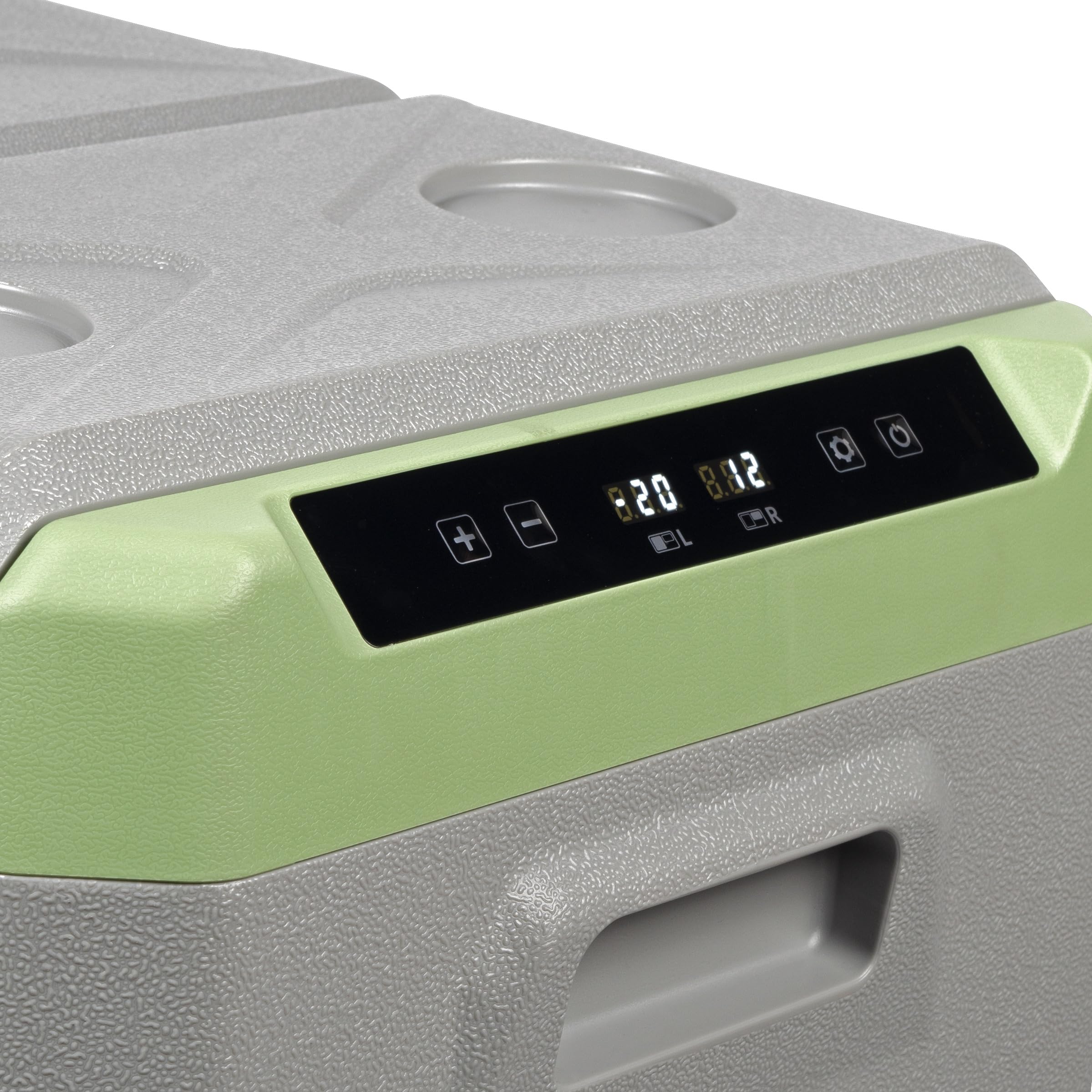 Steamy-E Single Zone 45, Frigorifero Elettrico a Compressore, 12/24V DC e 100-240V AC, per Congelare e Raffreddare da -20℃ a +20℃, Ideale per il Campeggio, 32 Litri, Grigio