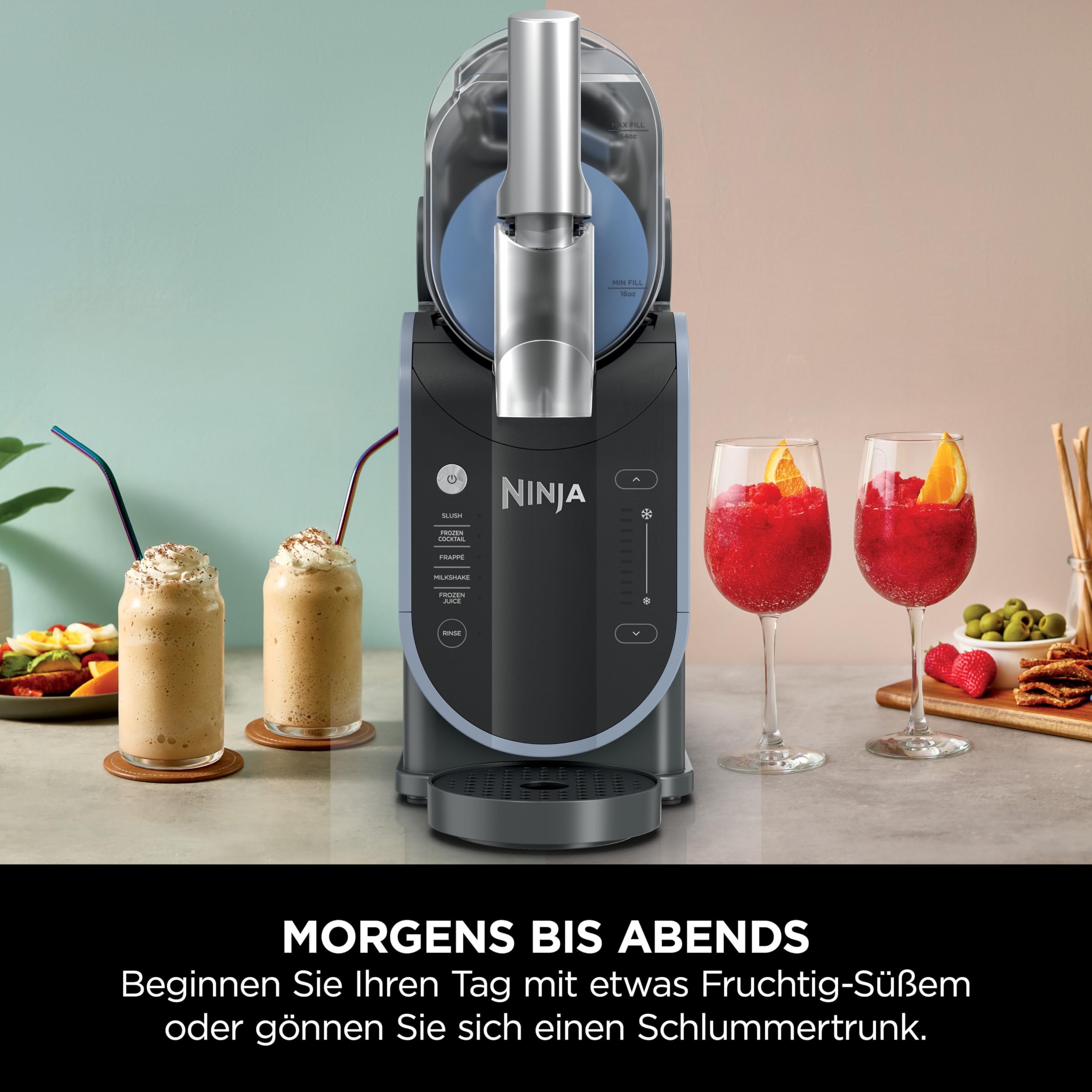 Ninja SLUSHi FS301EU Eisgetränkemaschine 1,9L Blau & Grau Ansicht 8