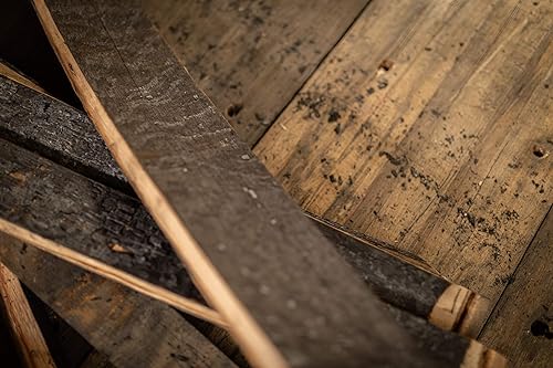 Miniatura 4 de Juego de 10 auténticos palos de barril de roble bourbonwhisky para proyectos de bricolaje, manualidades y decoración de paredes - Midwest Barrel