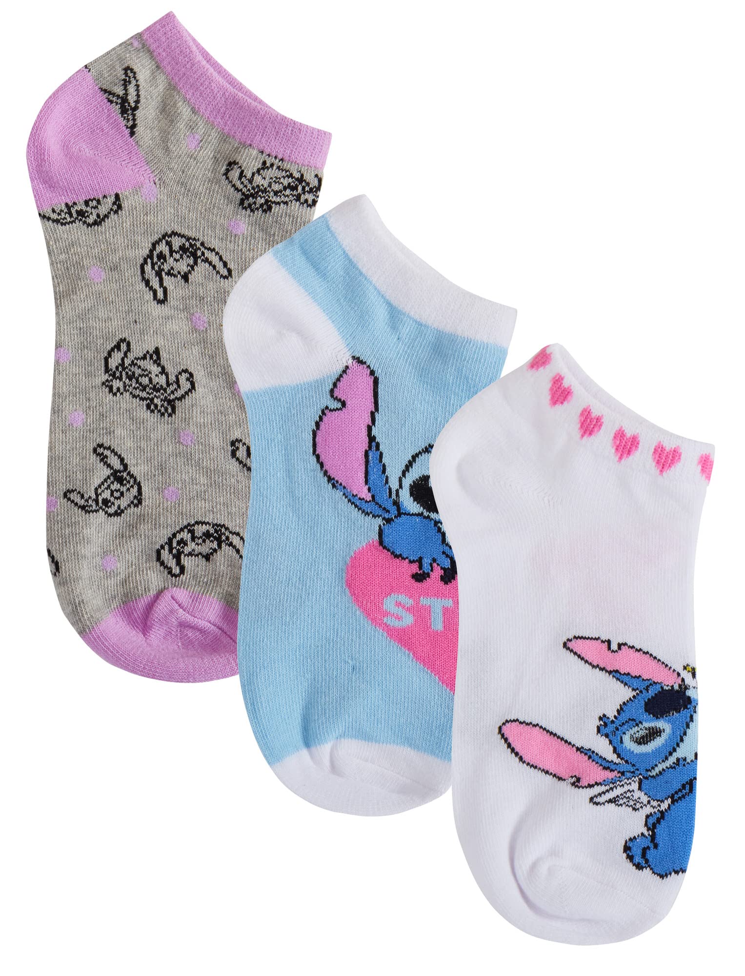 Disney Blue Lilo & Stitch 3 Pack Socks (Pack Of 3) Eu 39-41 (Pack Of 3)