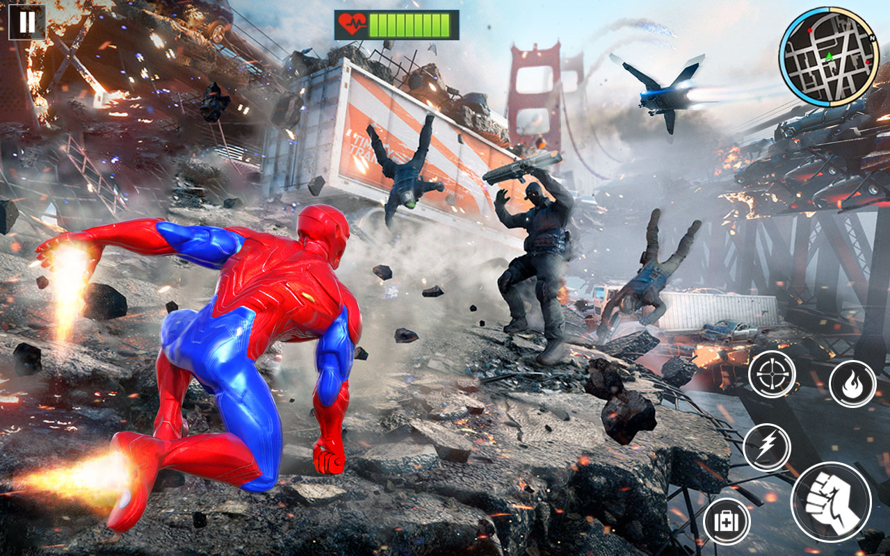 Iron Rope Hero Rescue Man Game - Iron Hero Game - App on Amazon Appstore