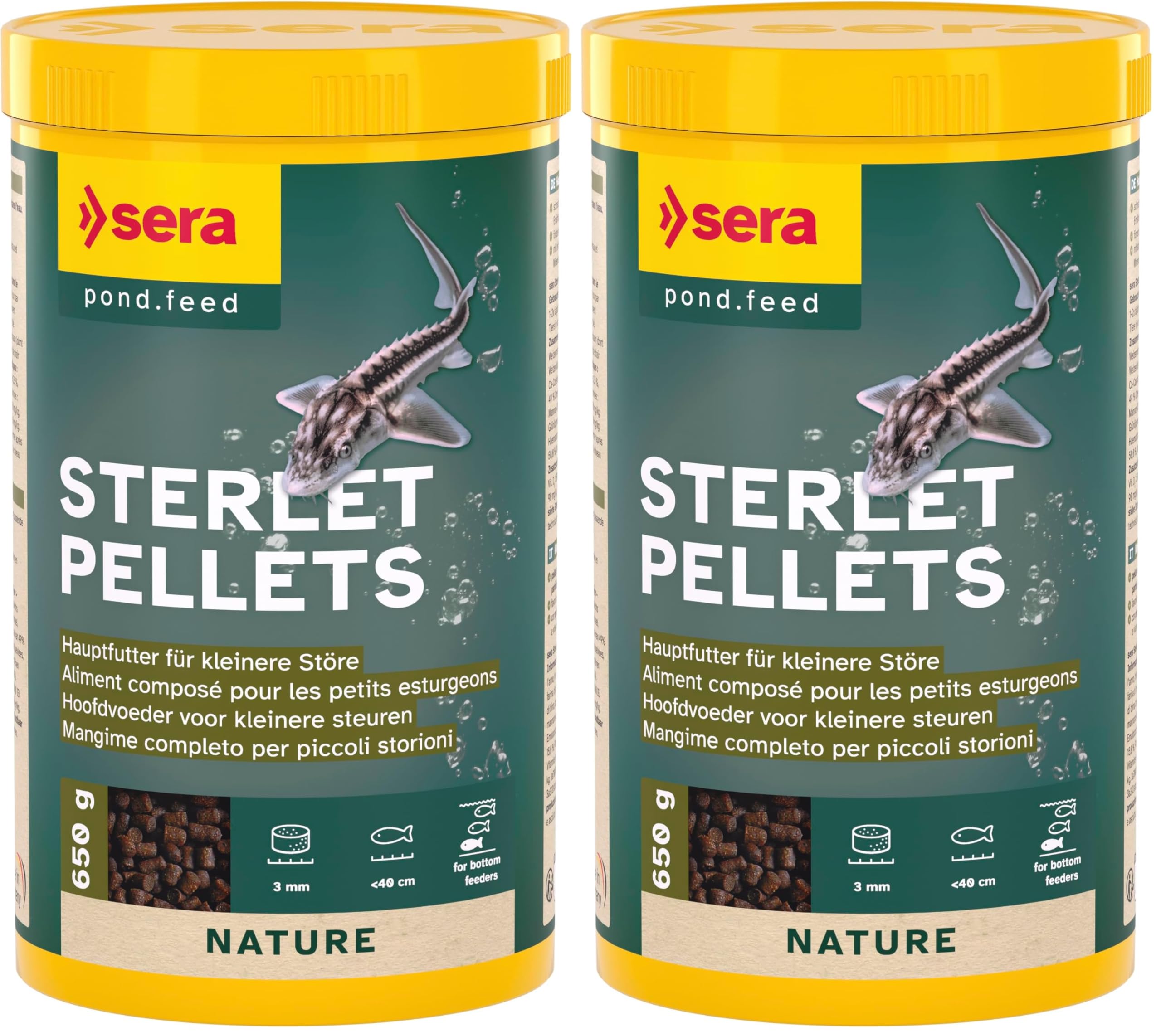 sera Gránulos de esturión 1000ml (Paquete de 2)