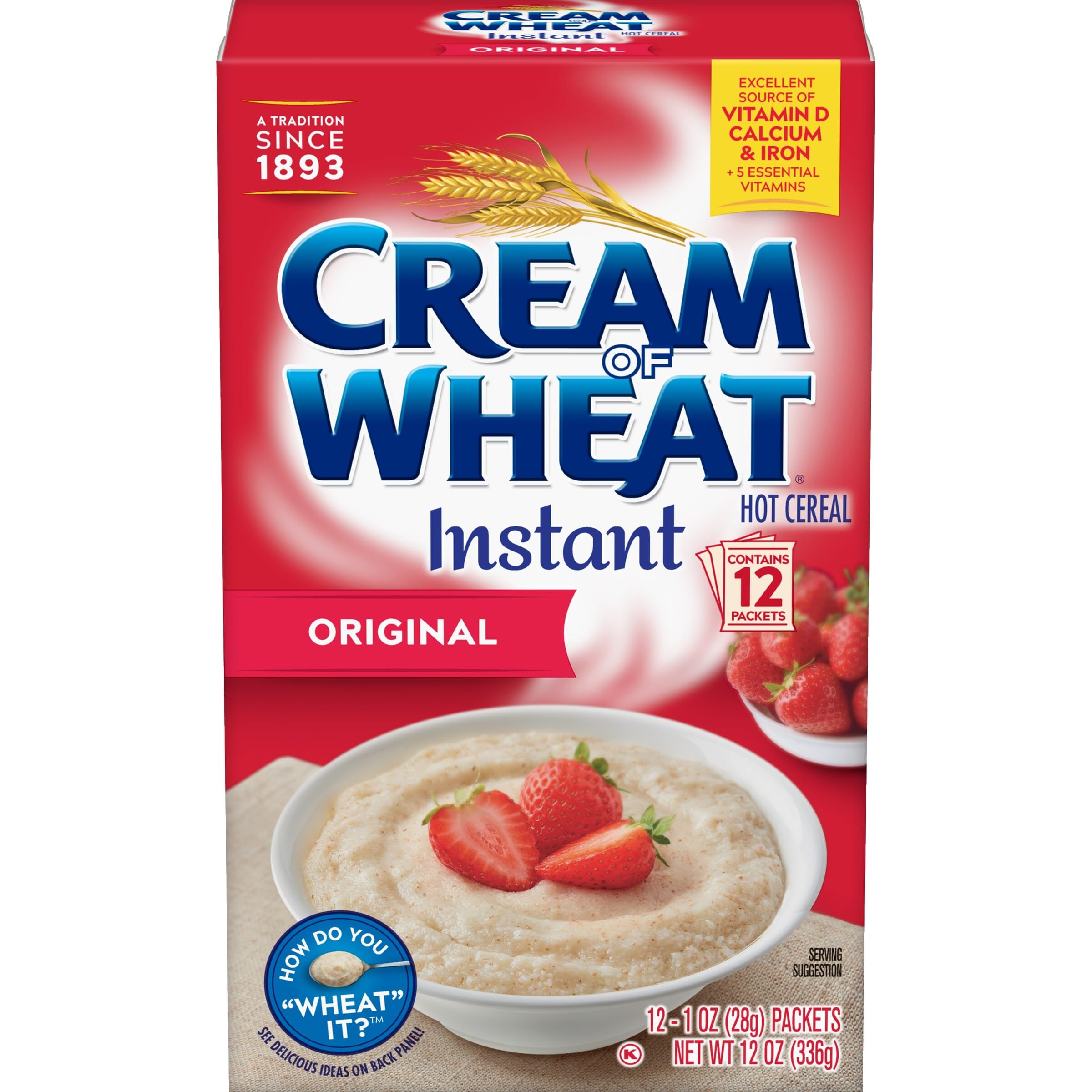 Cream of Wheat Instant Hot Cereal Original 1 Ounce 12 Packets — view 3